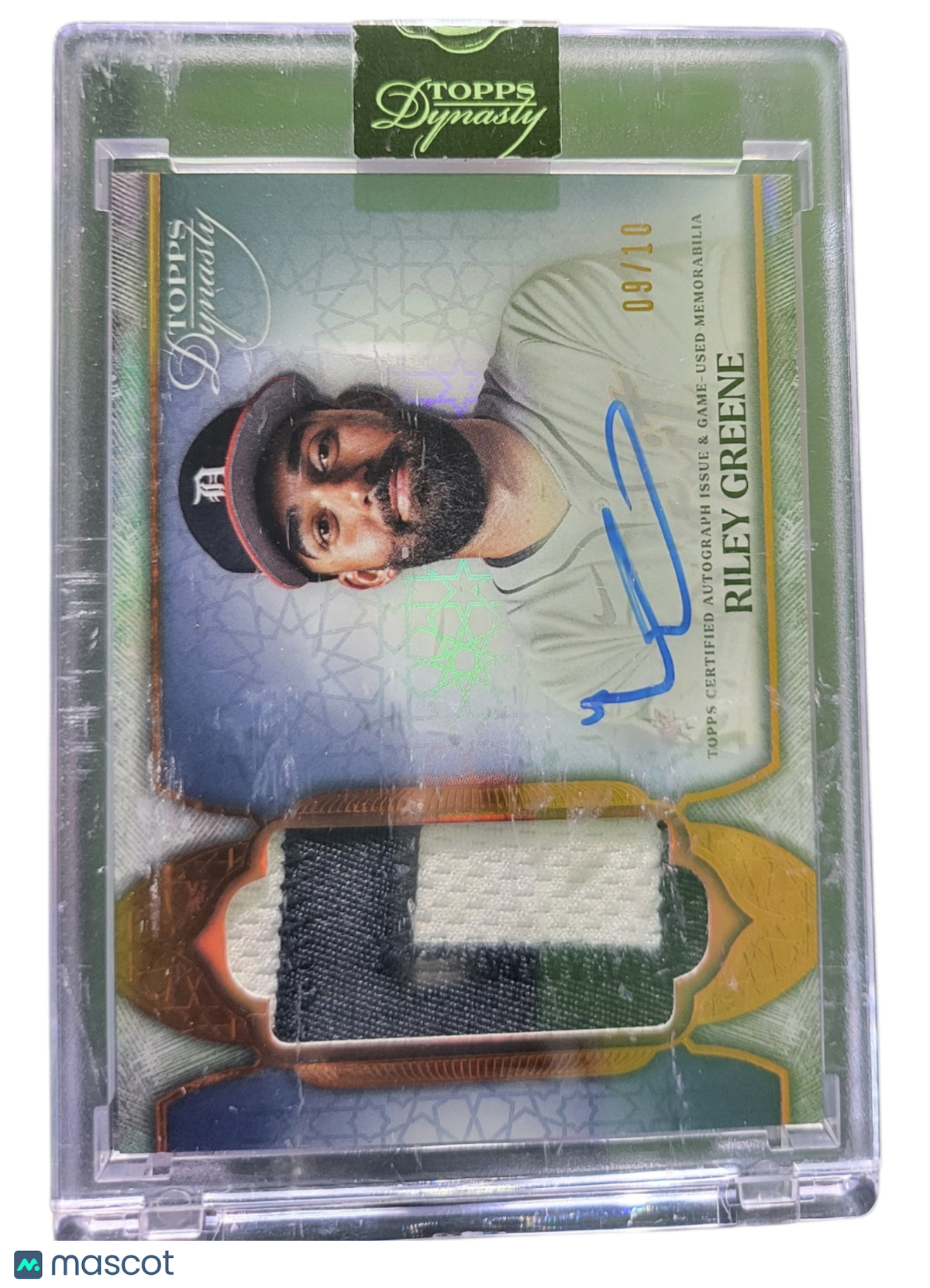 2025 Topps Dynasty Riley Greene #DAP-RG4 09/10 Patch Memorabilia