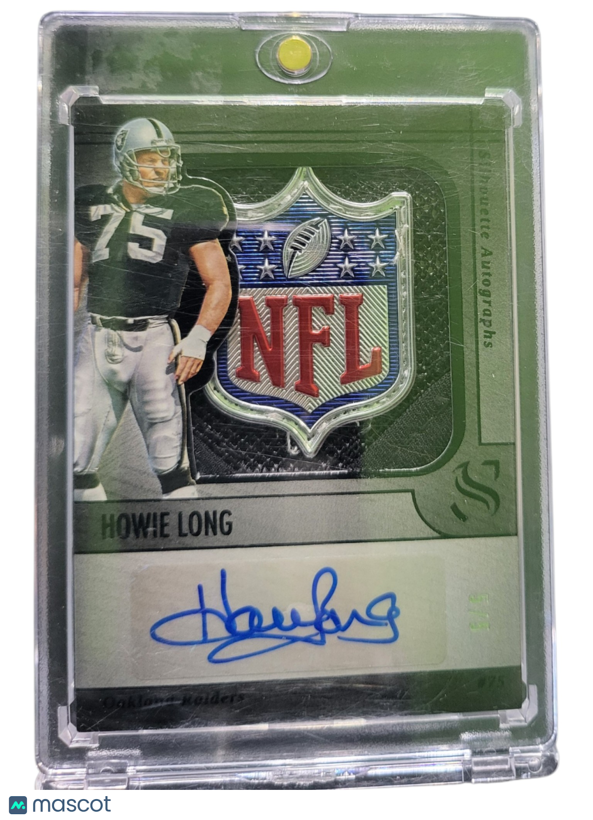 2026 Panini Silhouette Howie Long #SA-HLG Autograph 1/5 NFL Shield