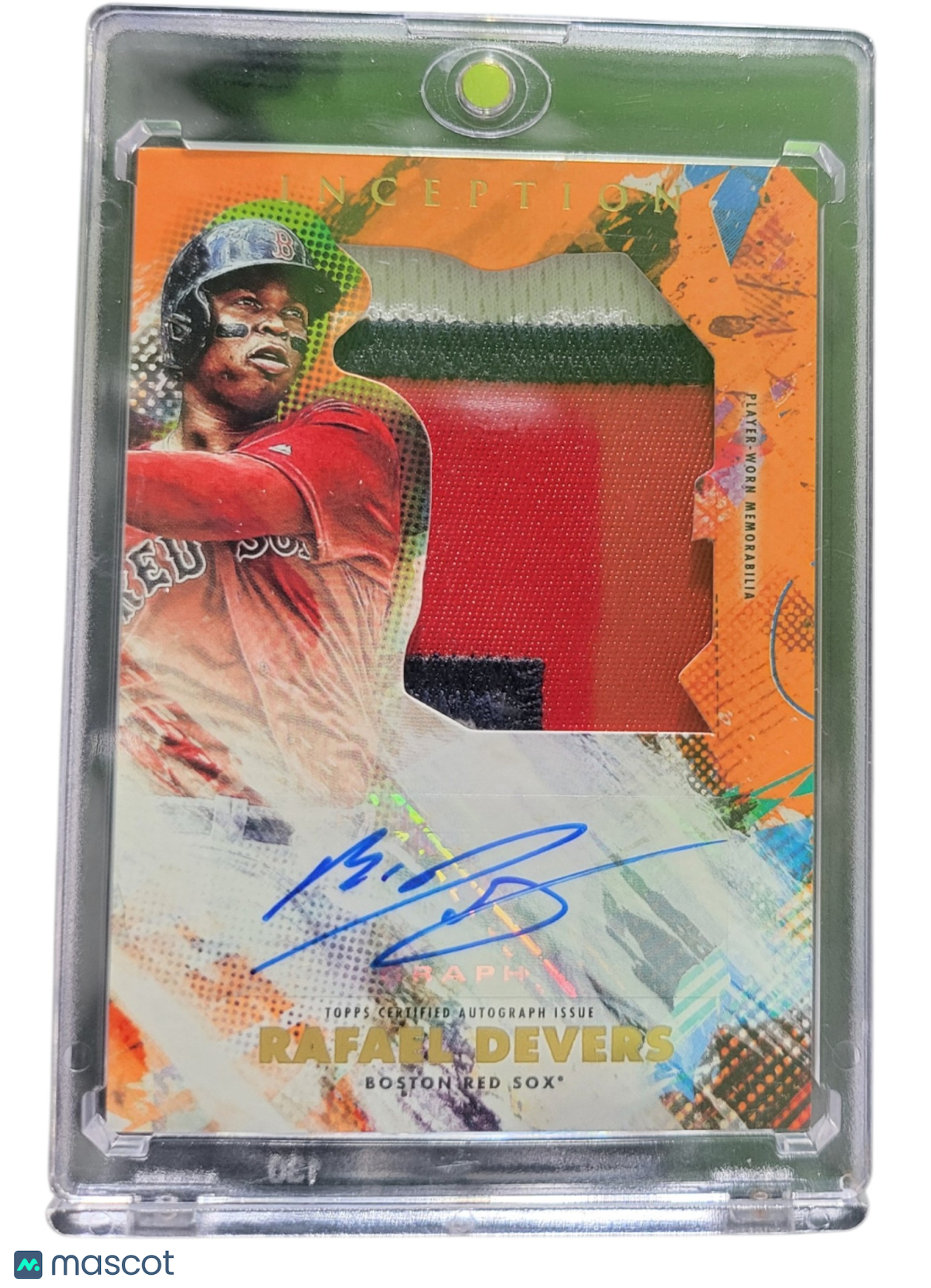 2020 Topps Inception Rafael Devers #IAJP-RD Autograph Patch