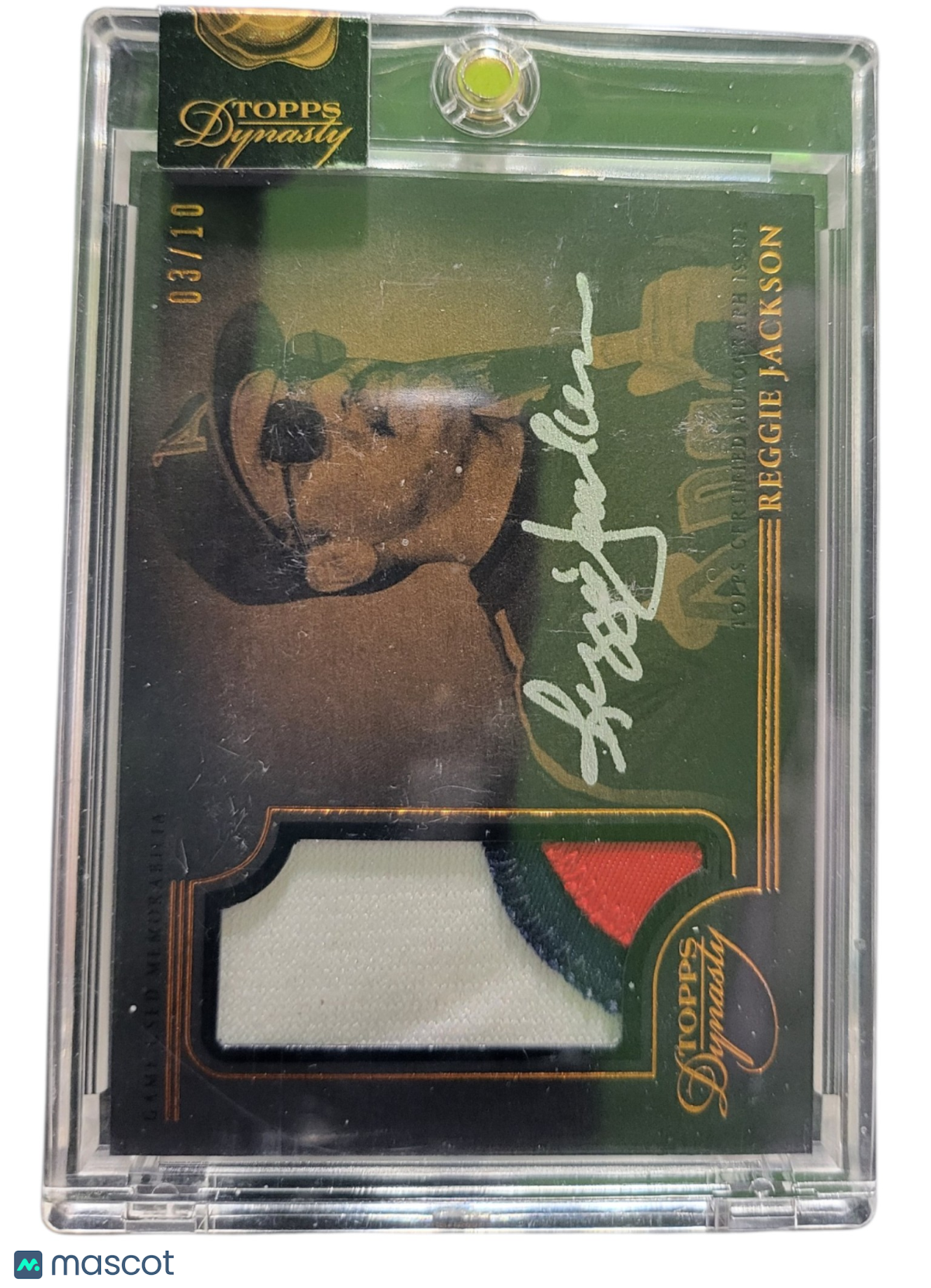 2021 Topps Dynasty Reggie Jackson #AP-RJ1 Autograph 03/10 Patch Memorabilia