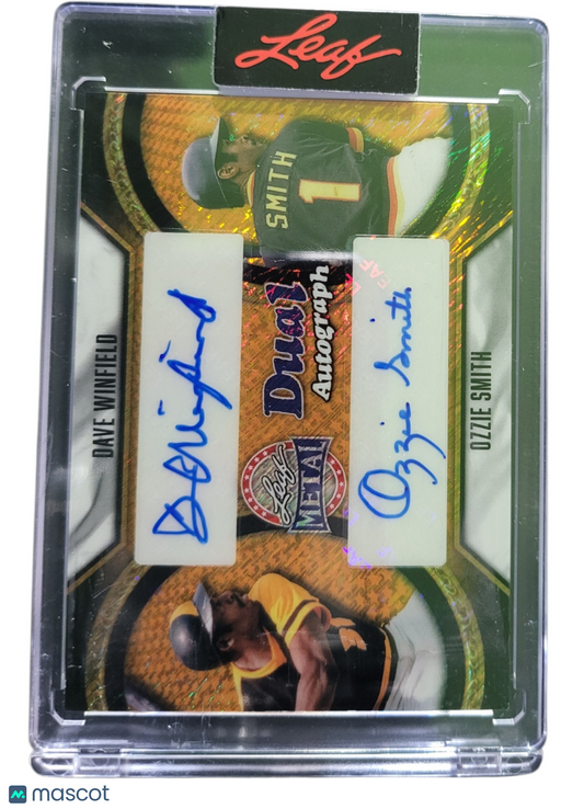 2026 Leaf Metal Ozzie Smith Dave Winfield #DA-9 1/1 Dual Autograph