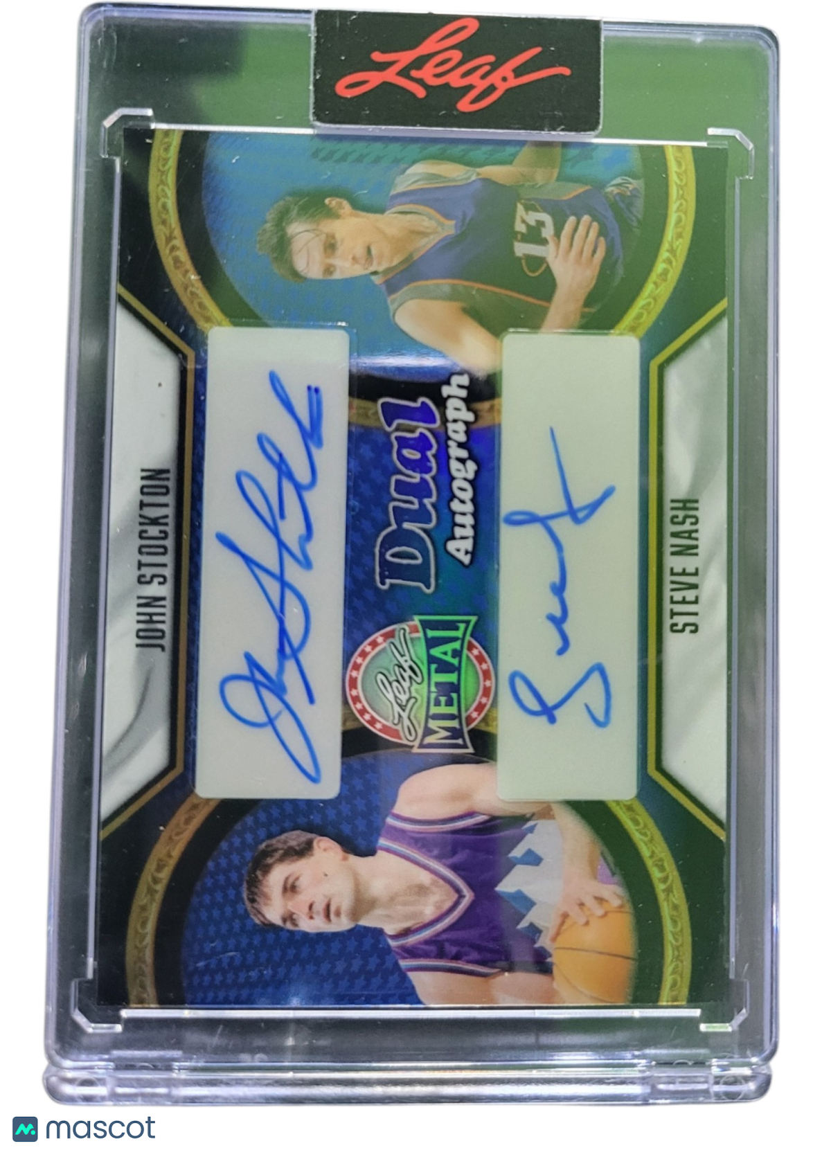 2022 Leaf Metal Dual Autographs Steve Nash John Stockton