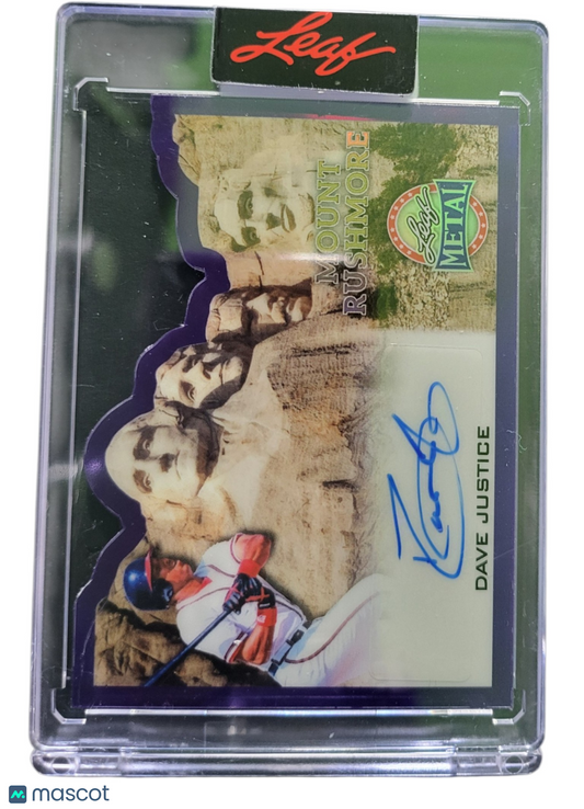 2026 Leaf Metal Mount Rushmore Dave Justice #MR-DJ1 5/5