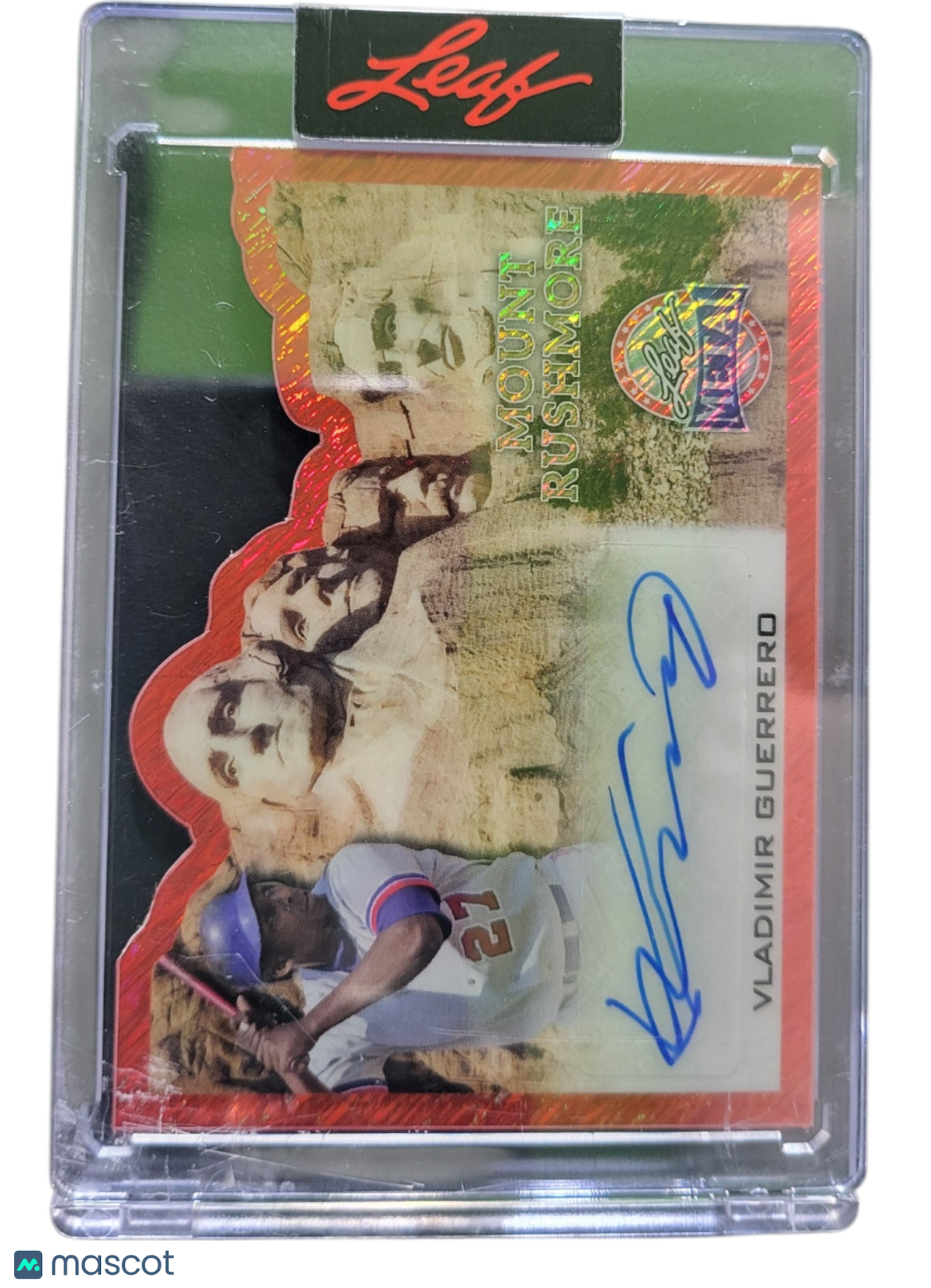 2026 Leaf Metal Mount Rushmore Vladimir Guerrero #MR-VG1 Red 3/4