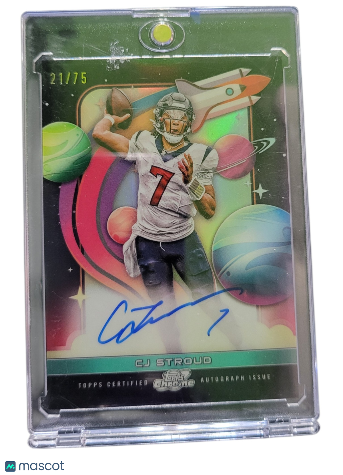 2024 Topps Cosmic Chrome First Flight C.J. Stroud #FFS-CS Green Refractor /75