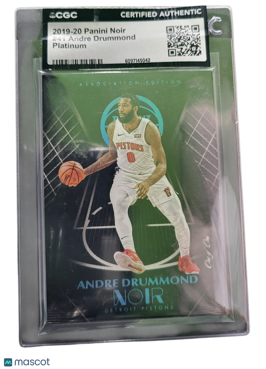 2020 Panini Noir Andre Drummond #41 Platinum