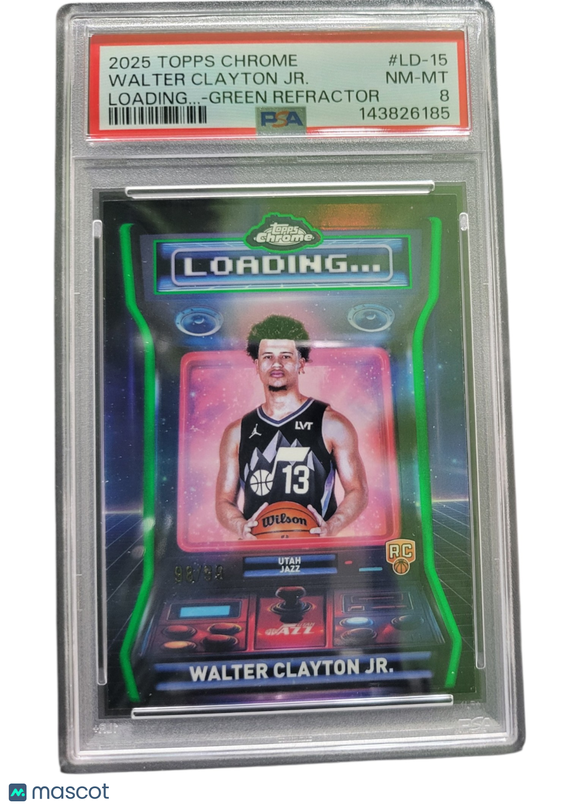 2025 Topps Chrome Loading... Walter Clayton Jr. #LD-15 Green Refractor RC