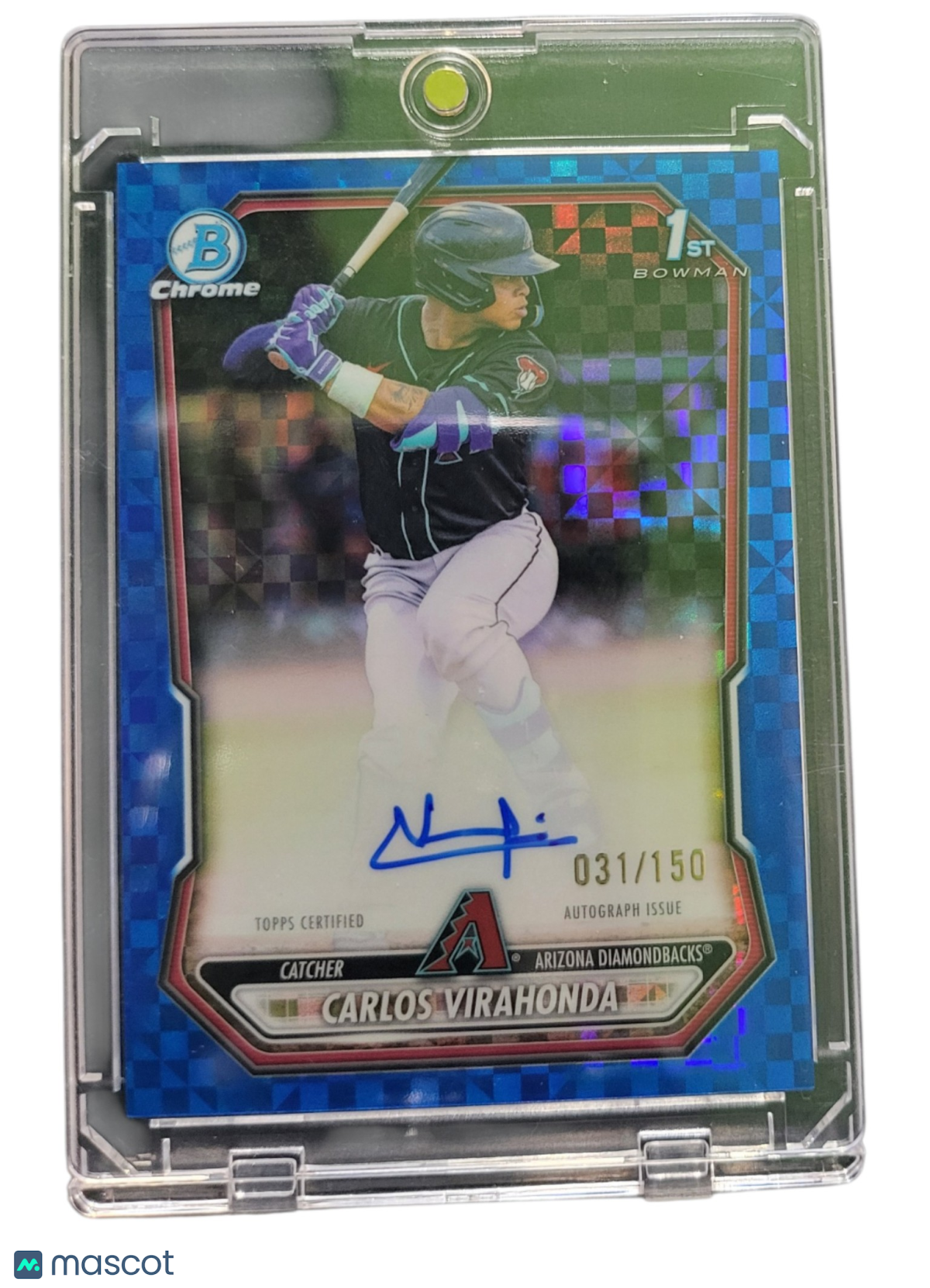 2026 Bowman Chrome Carlos Virahonda #CPA-CV Blue Shimmer Refractor 031/150