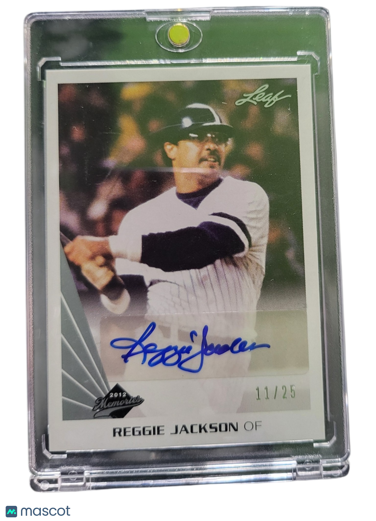 2012 Leaf Memories Reggie Jackson #AU-RJ1 11/25