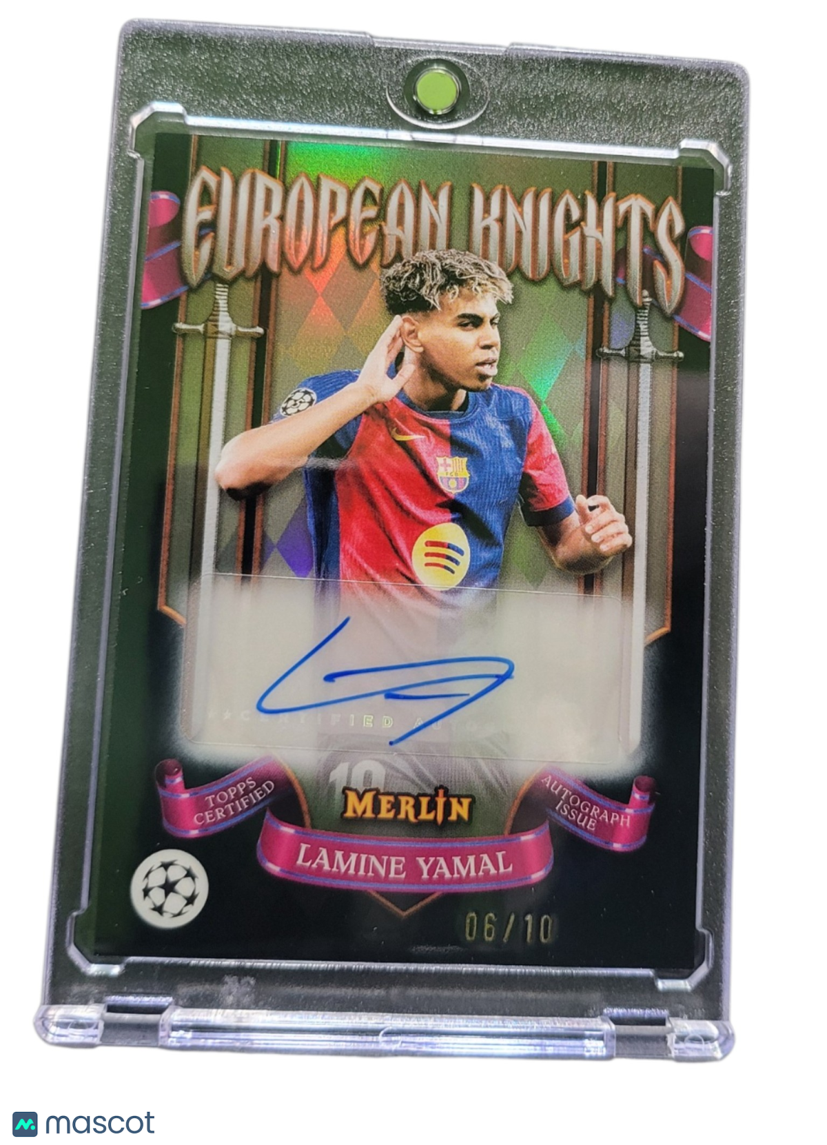 2025 Topps Merlin UEFA Club  European Knights Lamine Yamal #EKA-LY /10