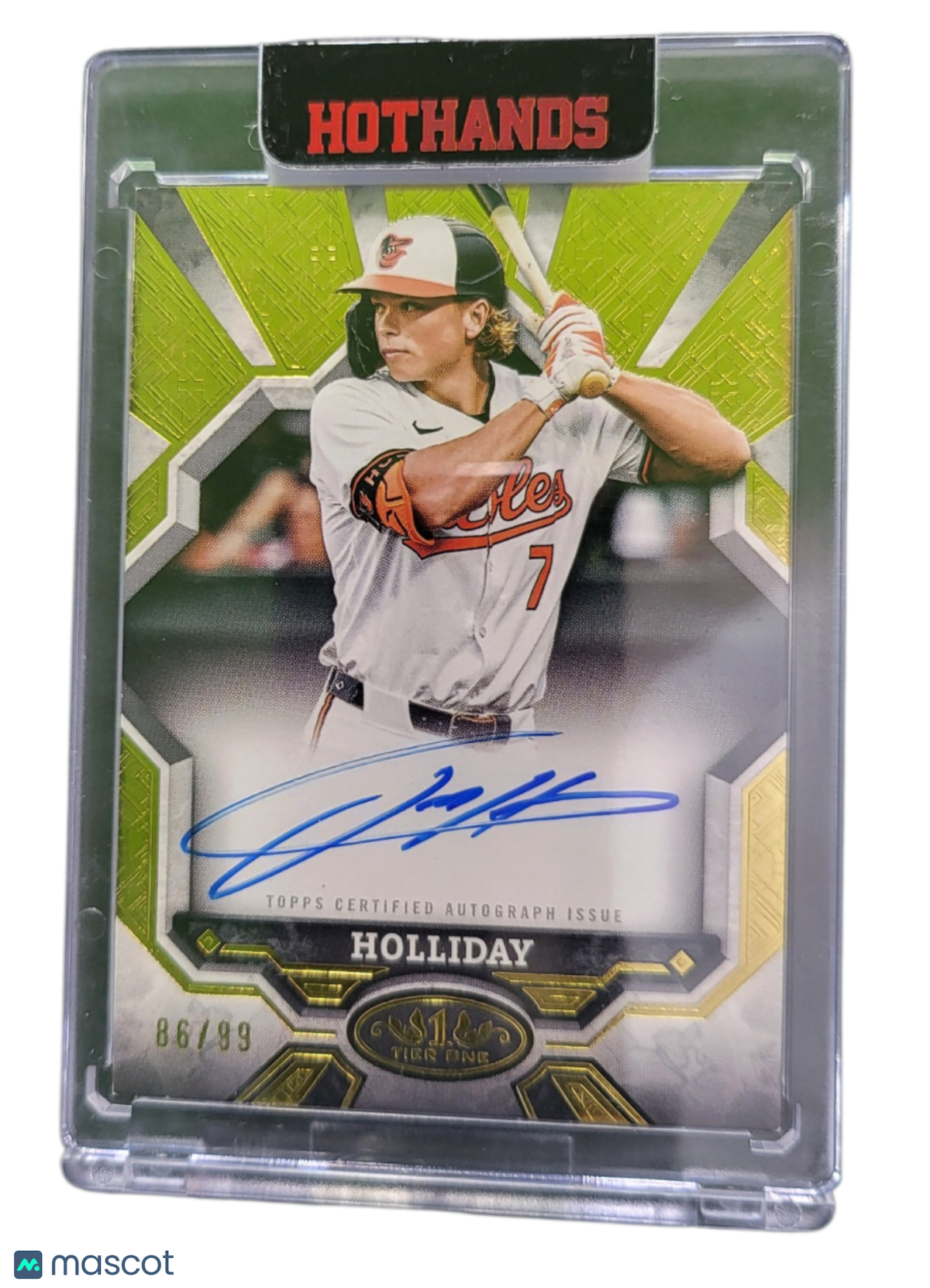 2025 Topps Tier One Jackson Holliday #BOA-JAH 86/99