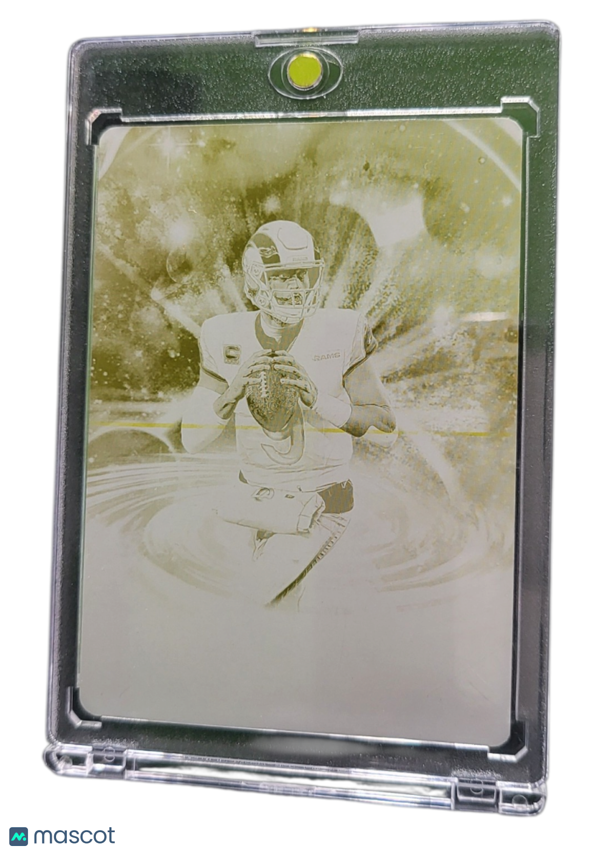 2025 Panini Origins Matthew Stafford #77 Yellow Printing Plate 1/1