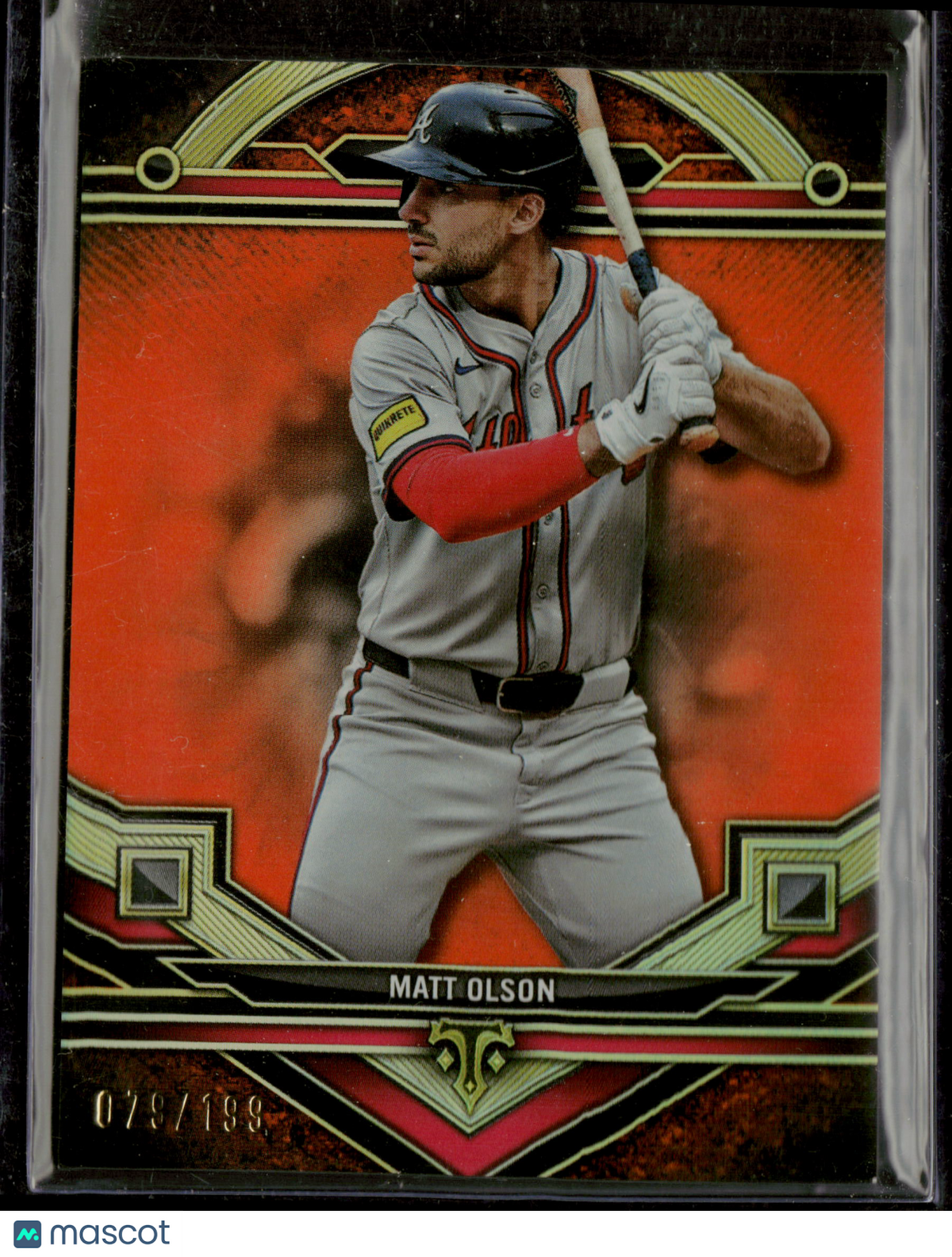 2024 Topps Triple Threads Matt Olson #124 Amber 078/199