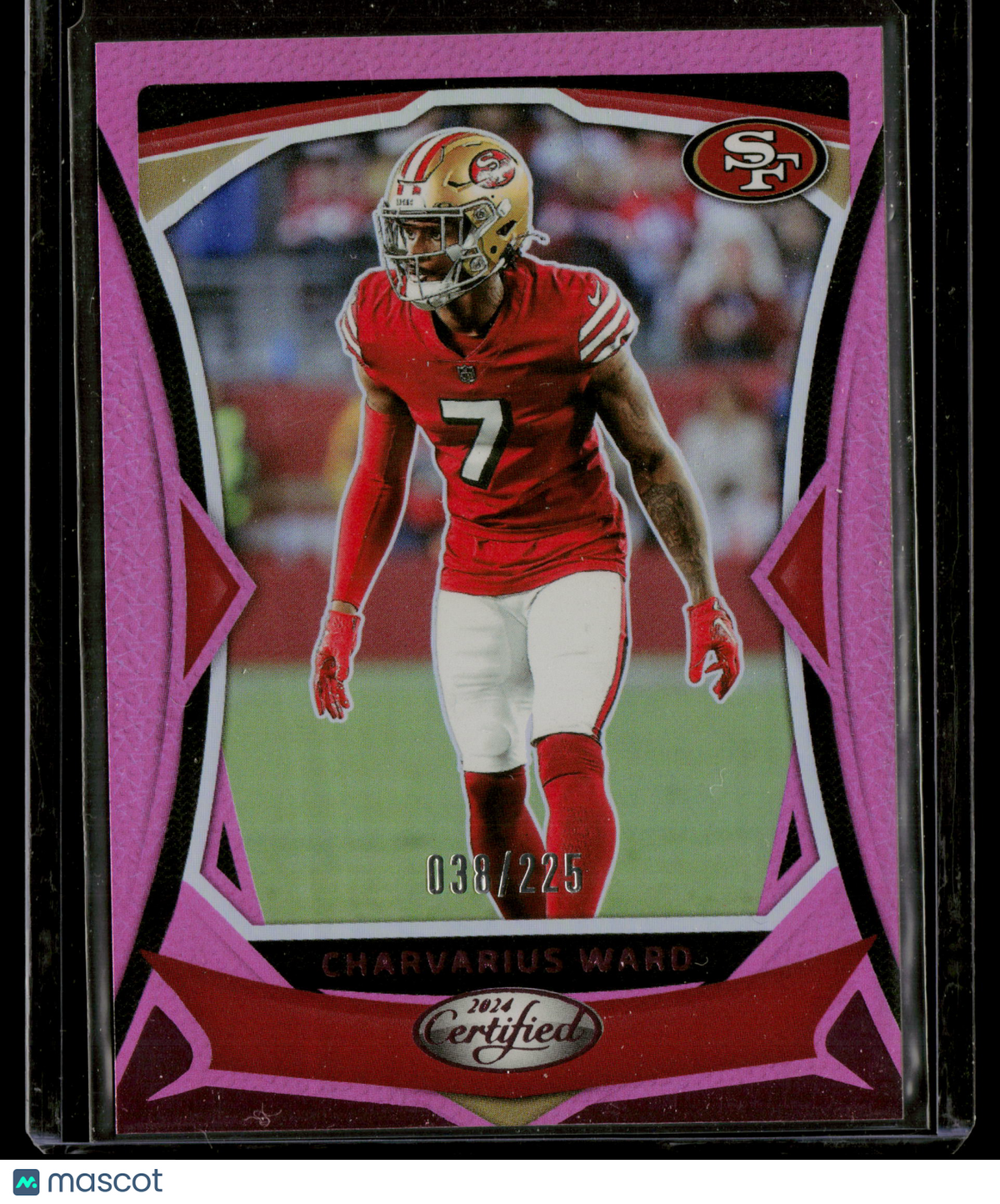 2024 Panini Certified Charvarius Ward #20 Pink 038/225