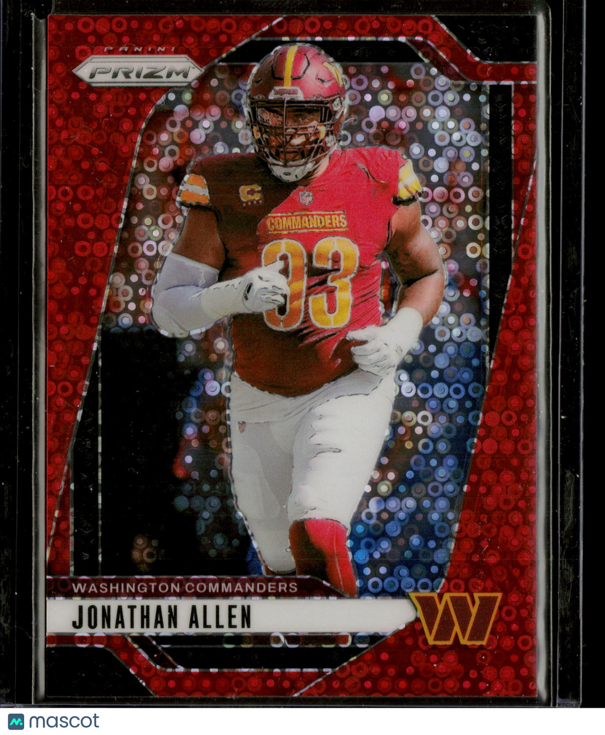 2024 Panini Prizm Jonathan Allen #292 Red Circles 08/75