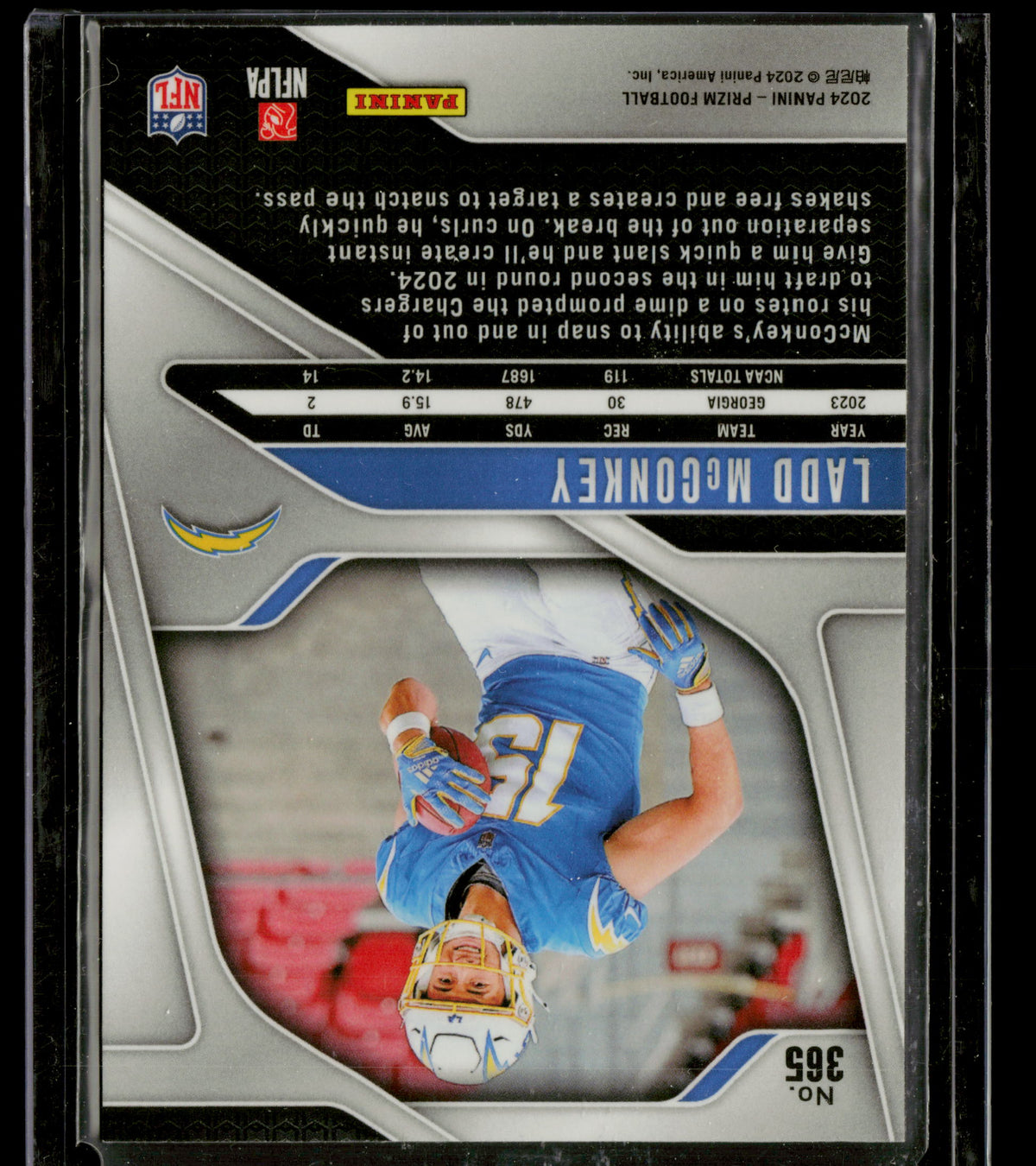 2024 Panini Prizm Ladd McConkey #365 RC