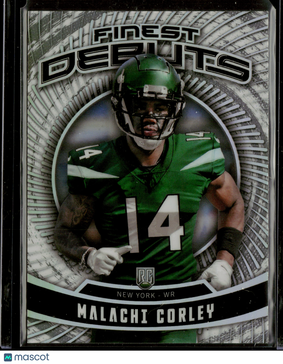 2024 Topps Finest Football Malachi Corley #D-24 Refractor