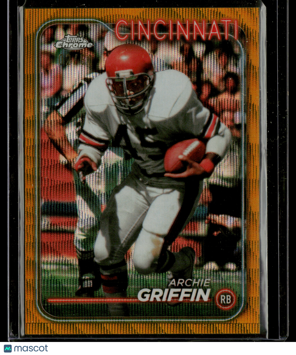 2024 Topps Chrome Archie Griffin #26 Orange 02/61