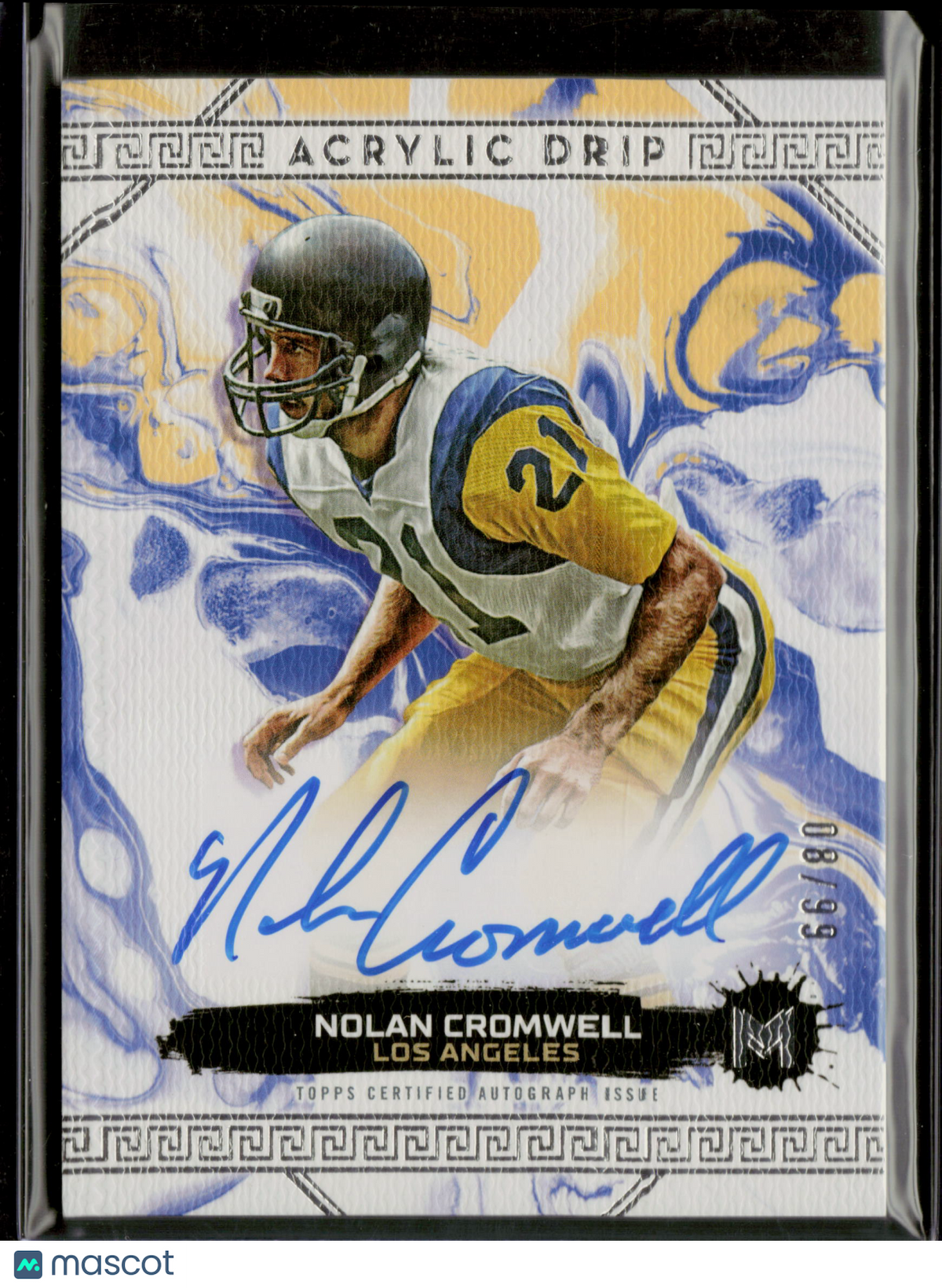 2024 Topps Motif Acrylic Drip Nolan Cromwell #AD-NC 66/80