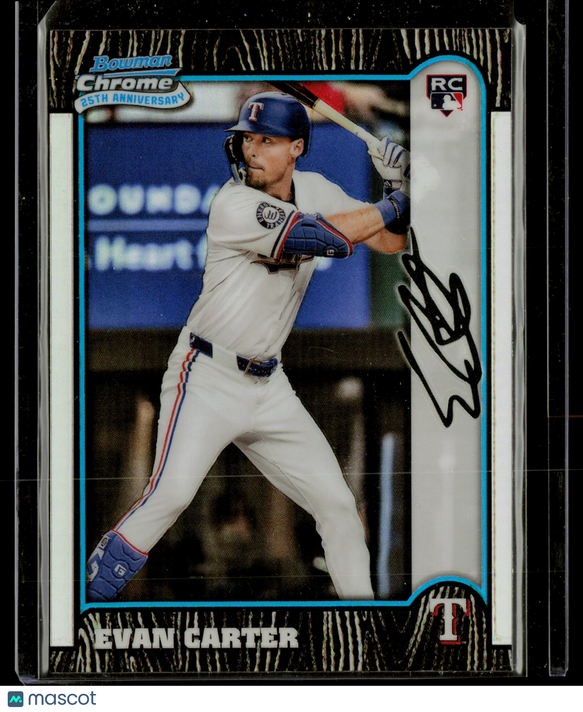 2024 Bowman Chrome 25th Anniversary Evan Carter #BC25-3 RC