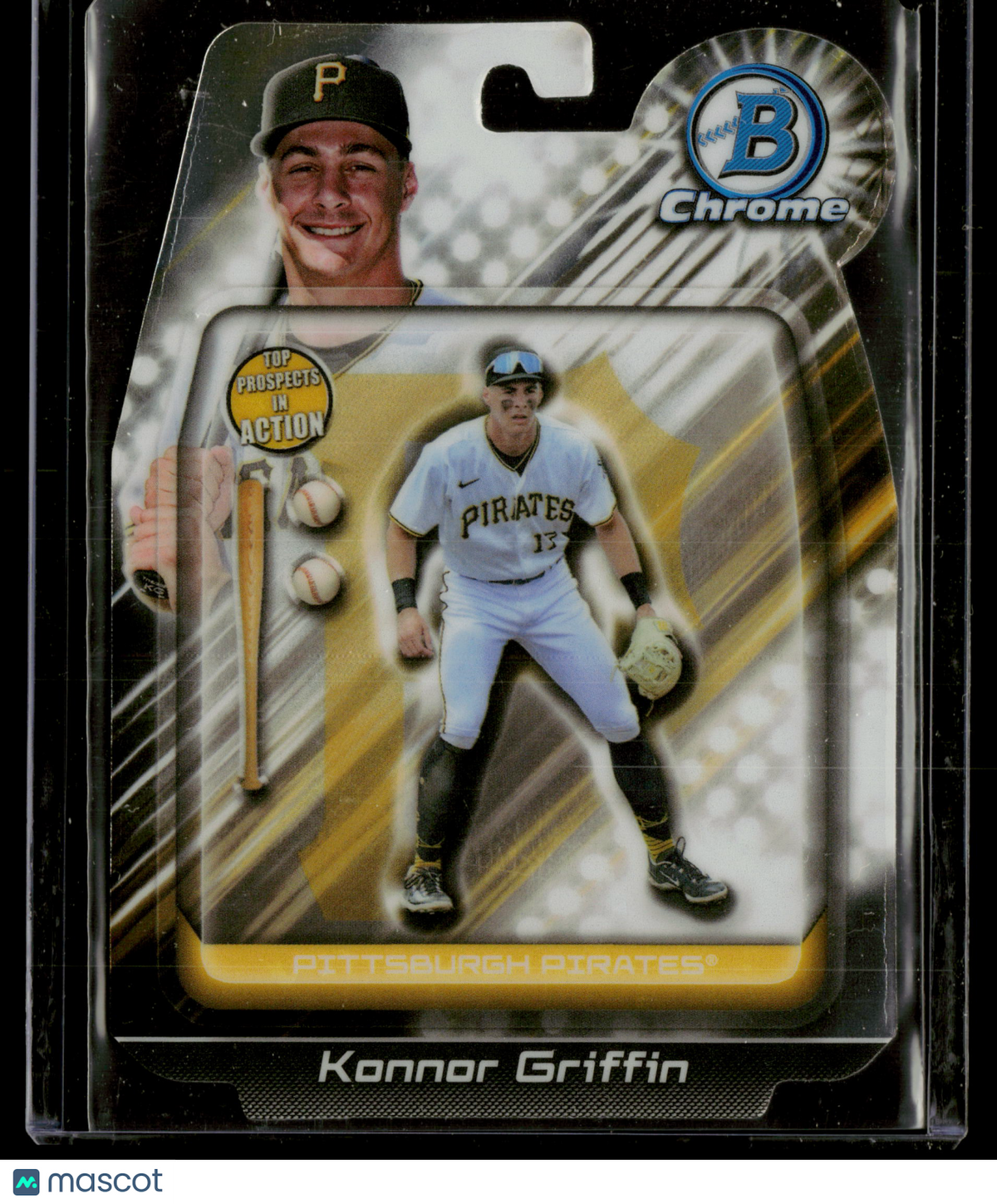 2024 Bowman Chrome Konnor Griffin #BIA-7 in Action