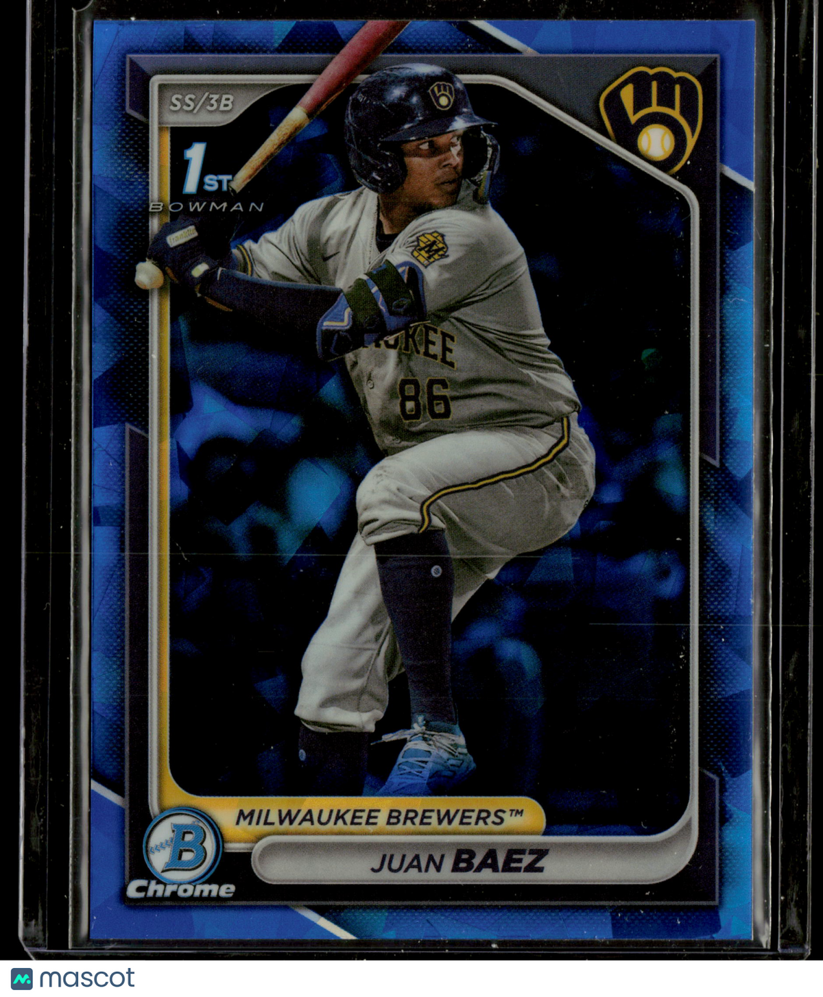 2024 Bowman Chrome Juan Baez #BCP-160 Blue Sapphire
