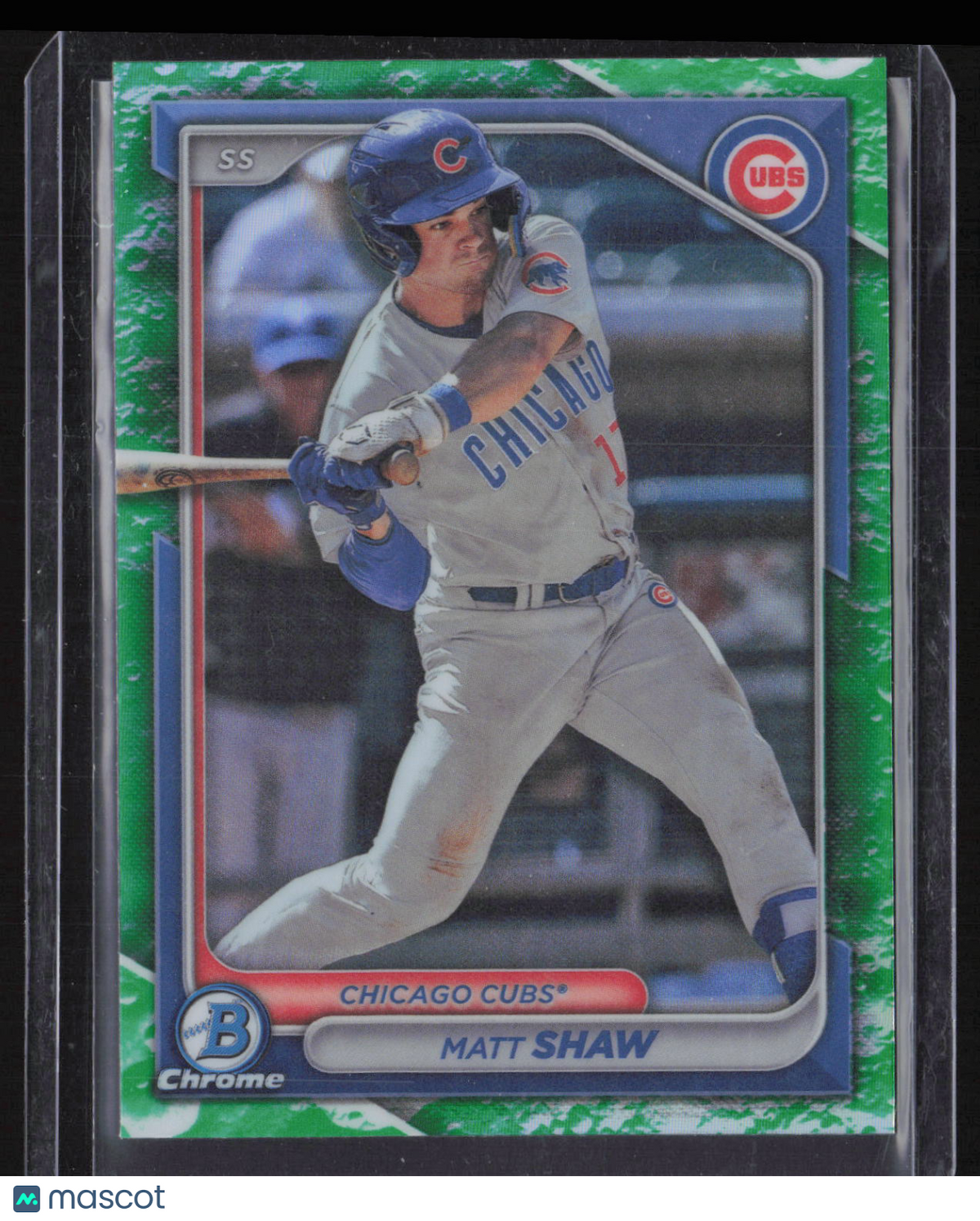 2024 Bowman Chrome Matt Shaw #BCP-30 Green