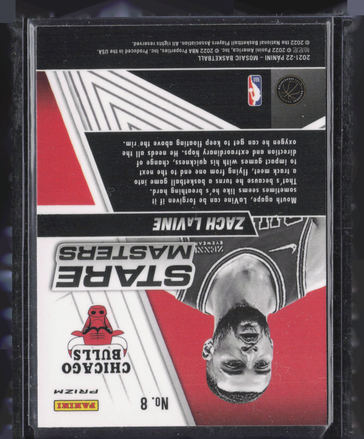2022 Panini Mosaic Stare Masters Zach LaVine #8 Genesis