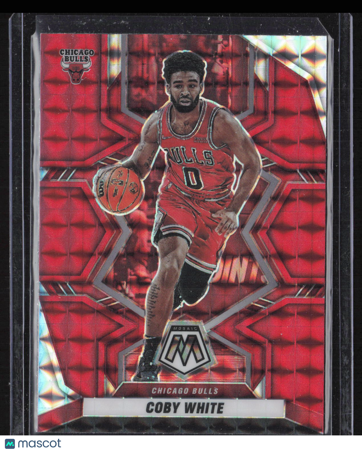 2021 Panini Mosaic Coby White #7 Red