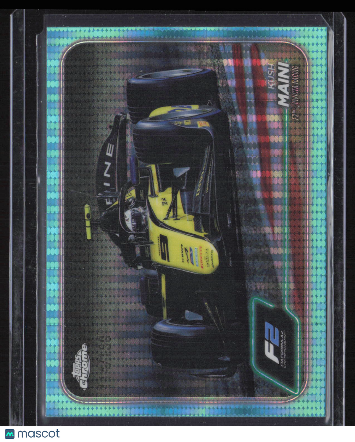 2024 Topps Chrome Formula 1 Kush Maini #99 Aqua Mini-Diamond Refractor