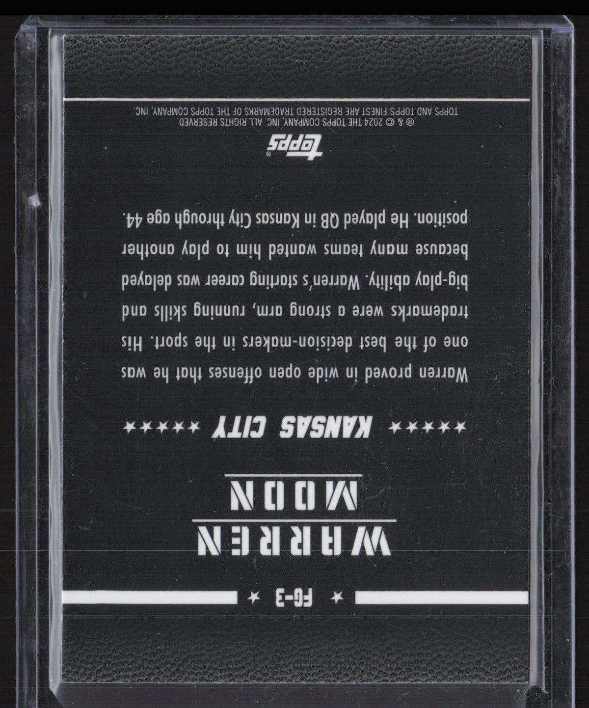 2024 Topps Finest Field Generals Warren Moon #FG-3