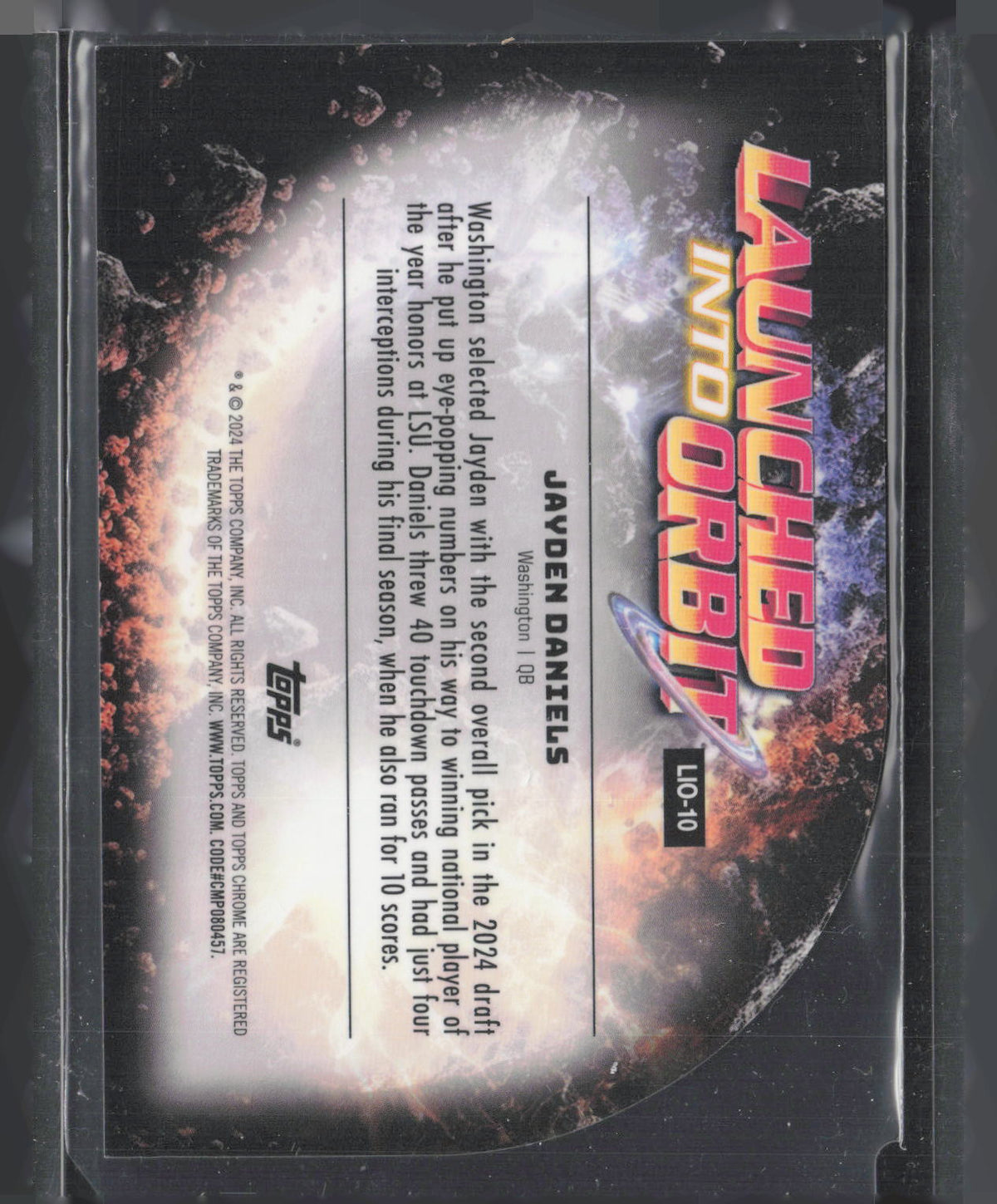 2024 Topps Chrome Launched Into Orbit Jayden Daniels #LIO-10 RC