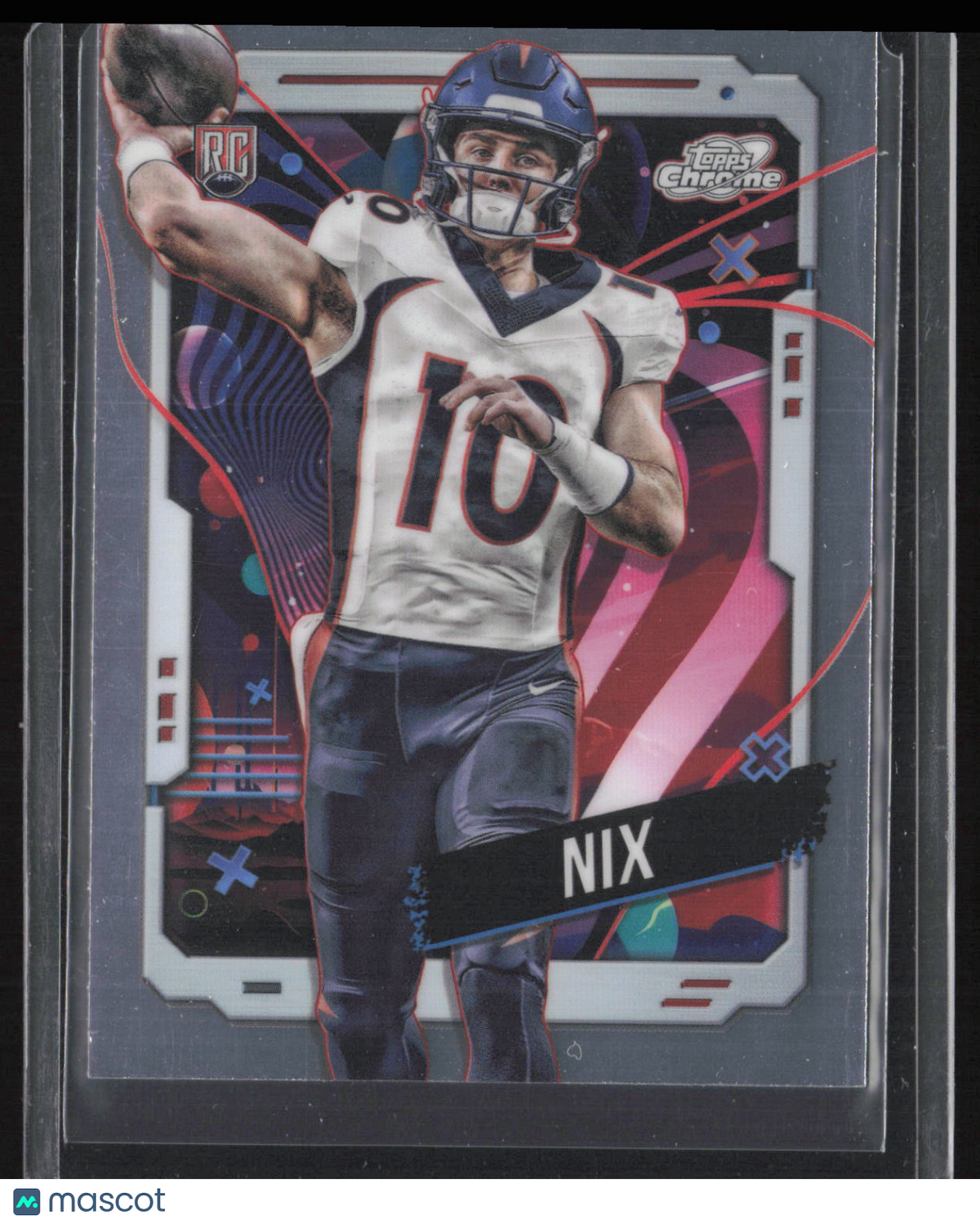 2024 Topps Chrome Bo Nix #127 RC