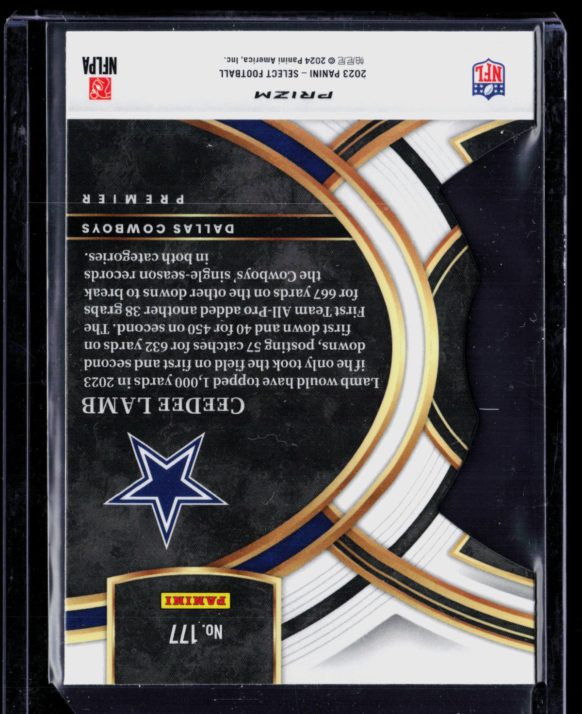 2024 Panini Select Prizm CeeDee Lamb #177 Premier Level