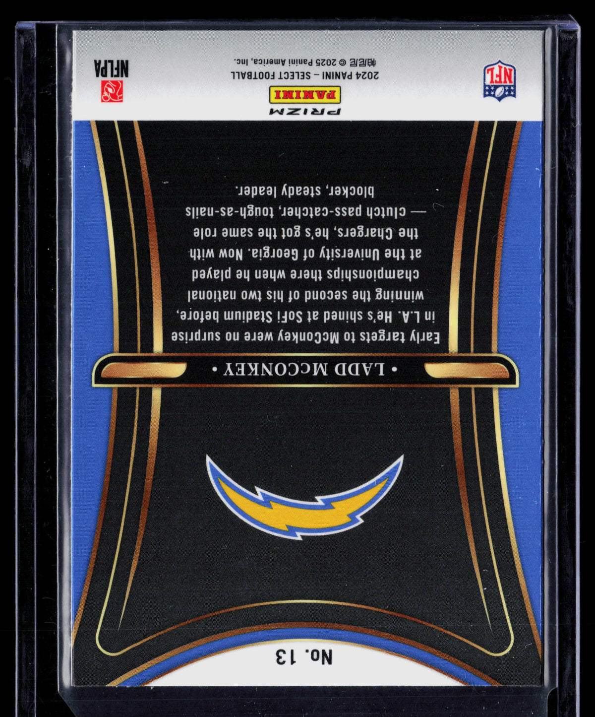 2025 Panini Select Phenomenon Ladd McConkey #13 RC