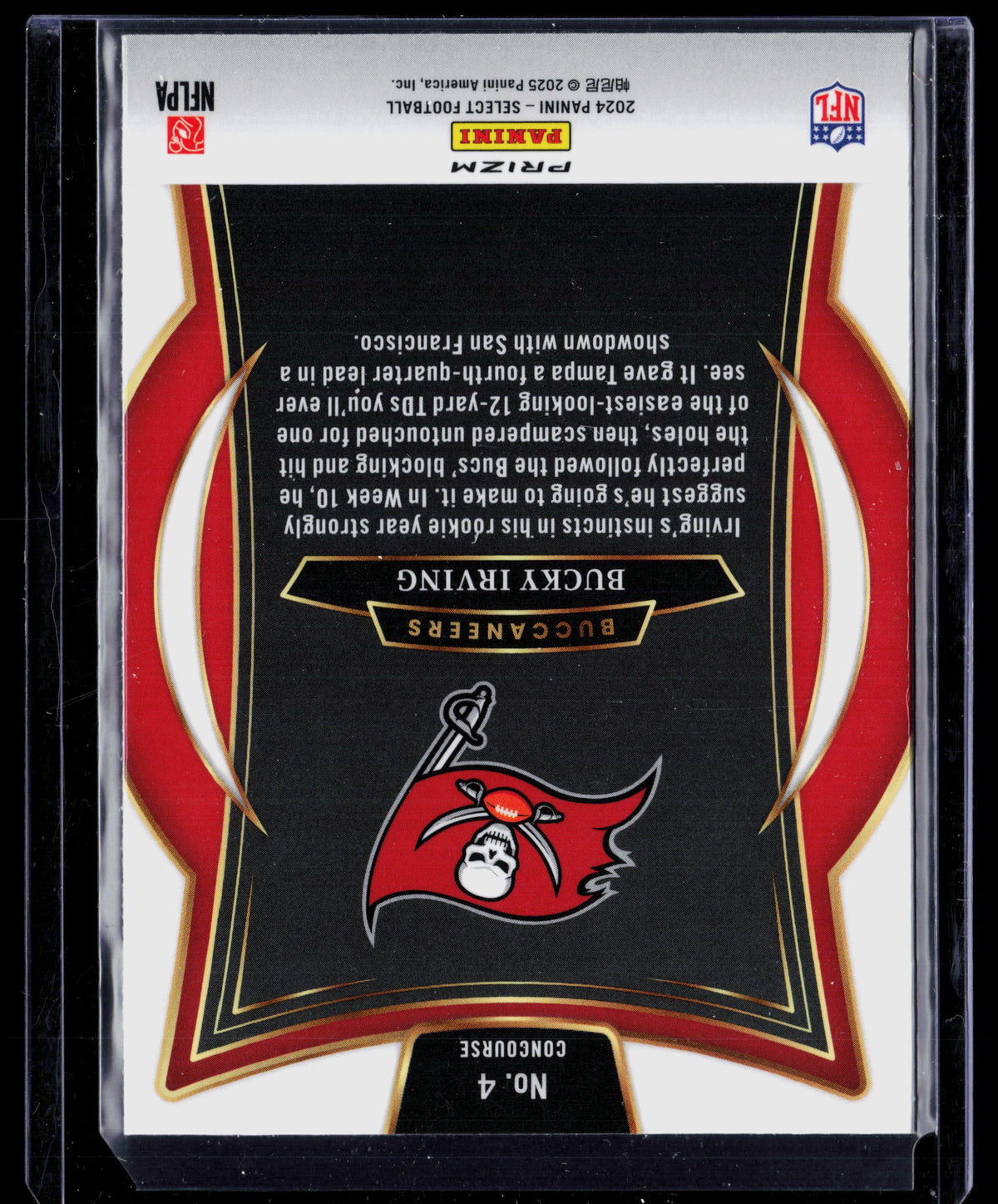 2025 Panini Select Bucky Irving #4 RC