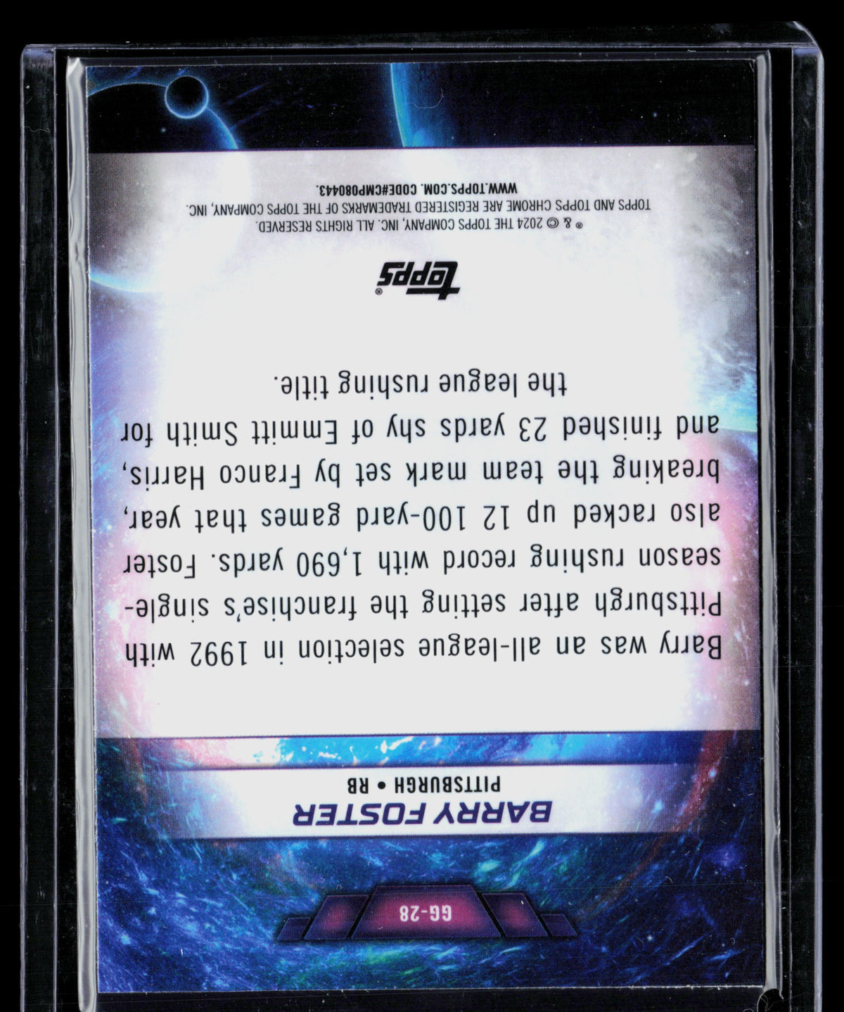 2024 Topps Chrome Galaxy Greats Barry Foster #GG-28