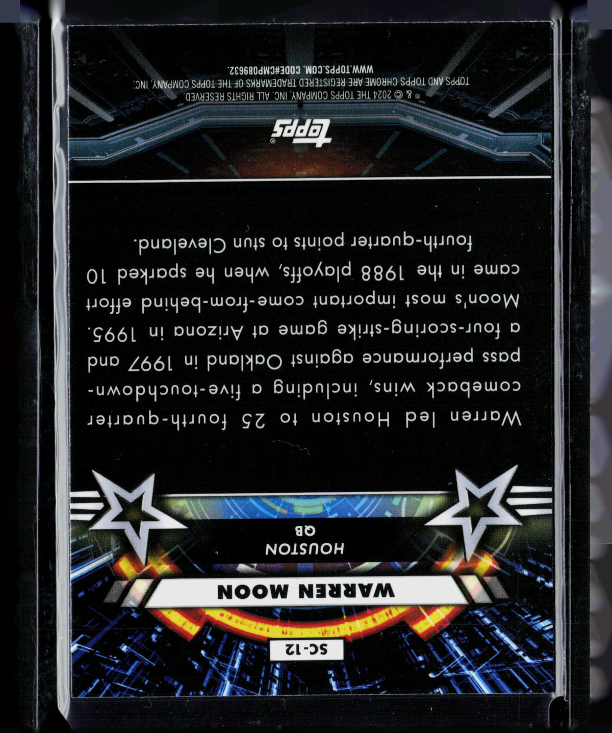 2024 Topps Chrome Star Command Warren Moon #SC-12