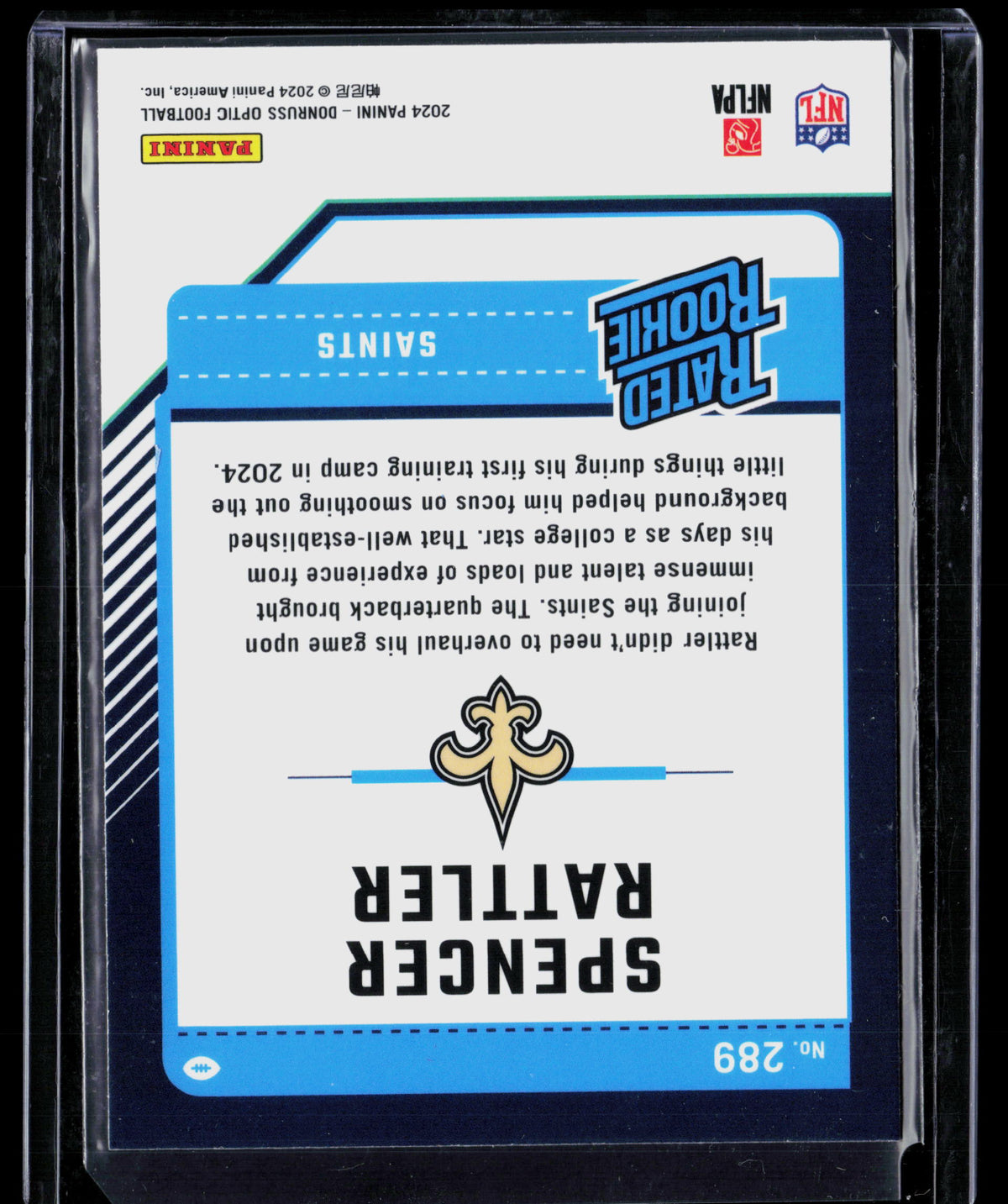 2024 Panini Donruss Optic Spencer Rattler #289