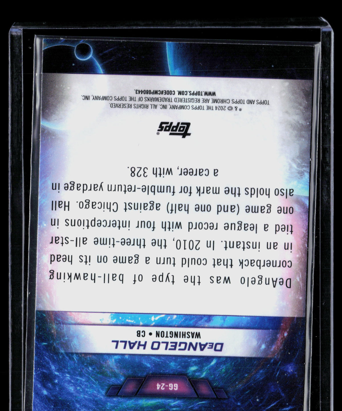 2024 Topps Chrome Galaxy Greats DeAngelo Hall #GG-24