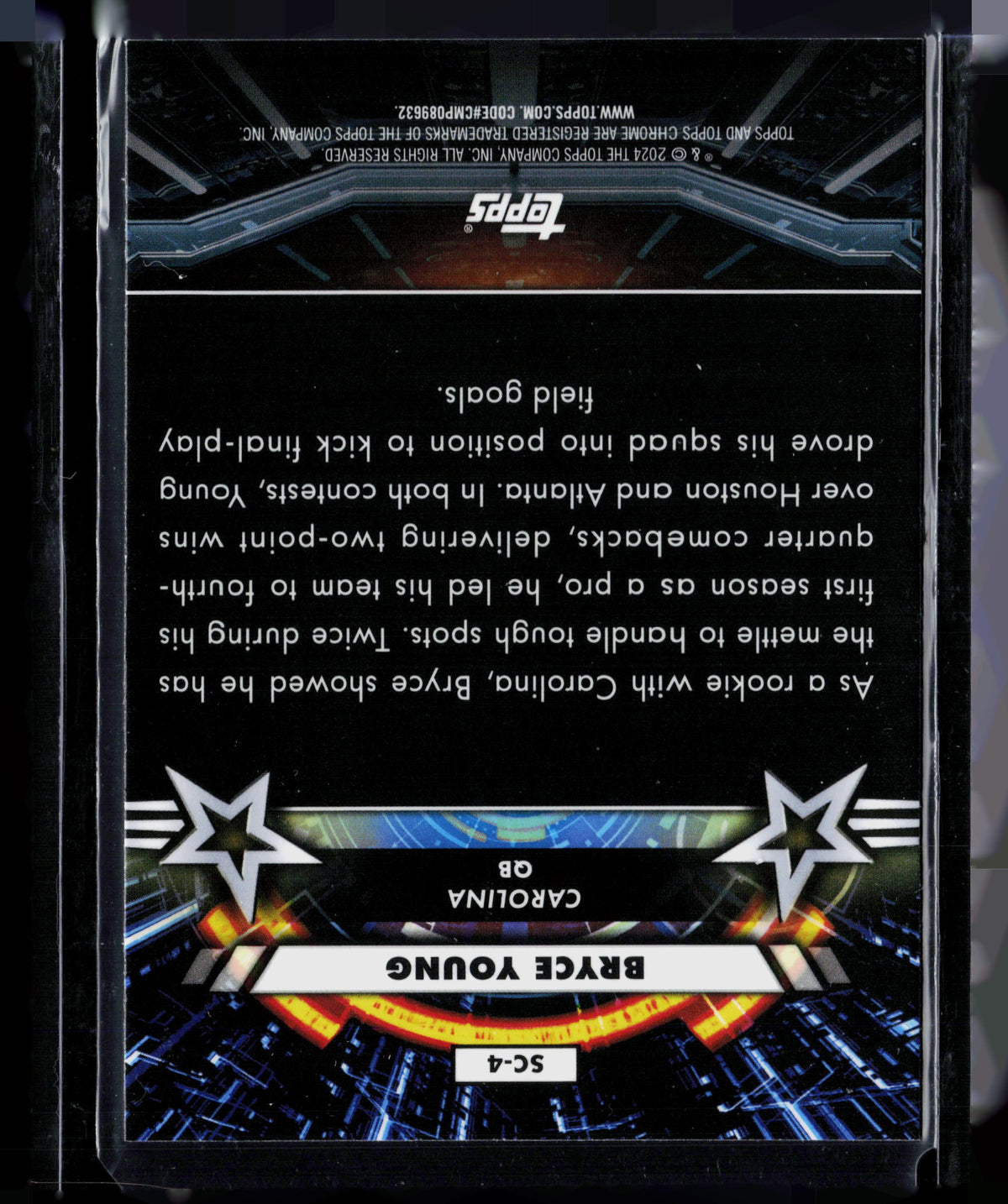 2024 Topps Chrome Star Command Bryce Young #SC-4