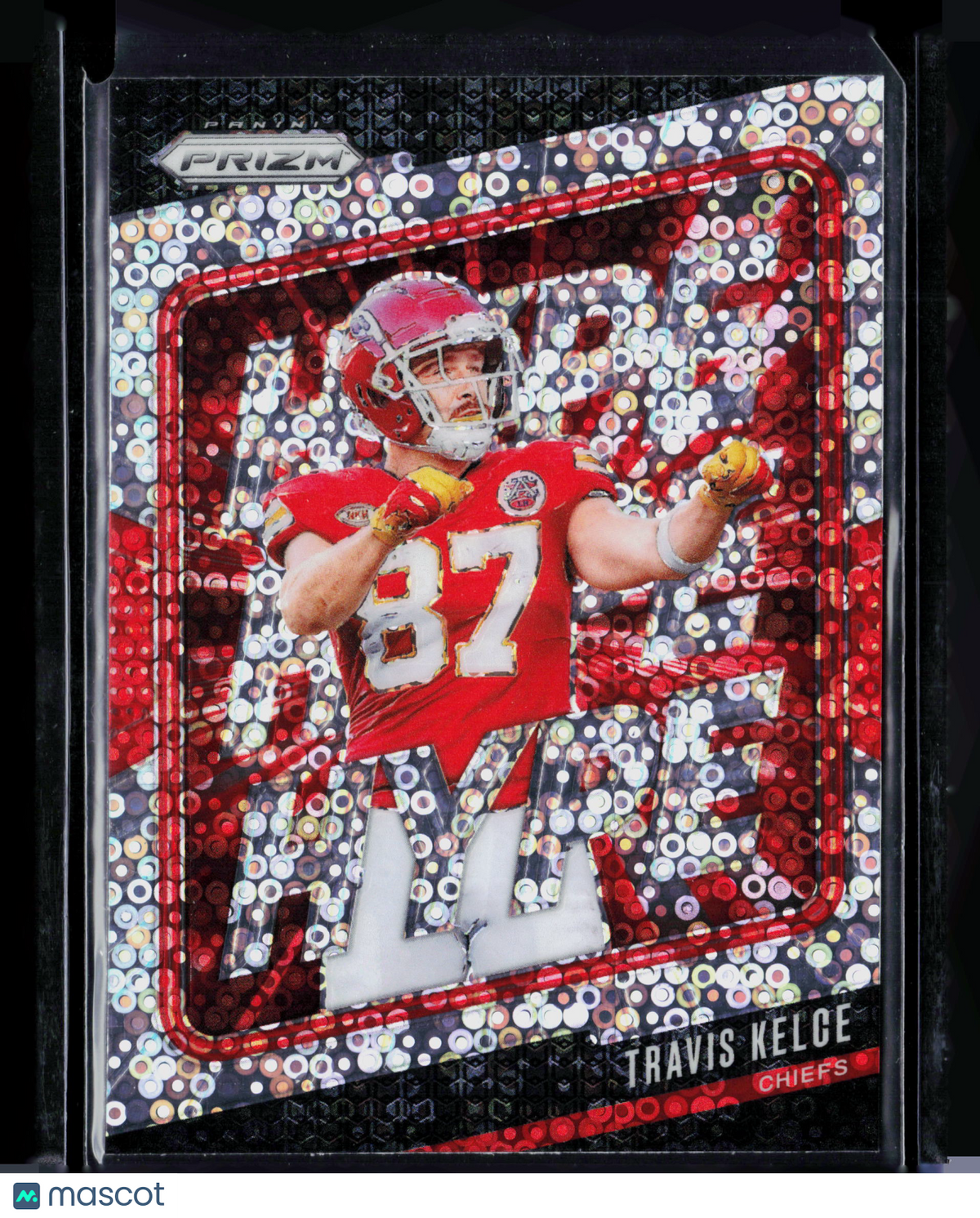 2024 Panini Prizm The Hype Travis Kelce #7 Red Disco