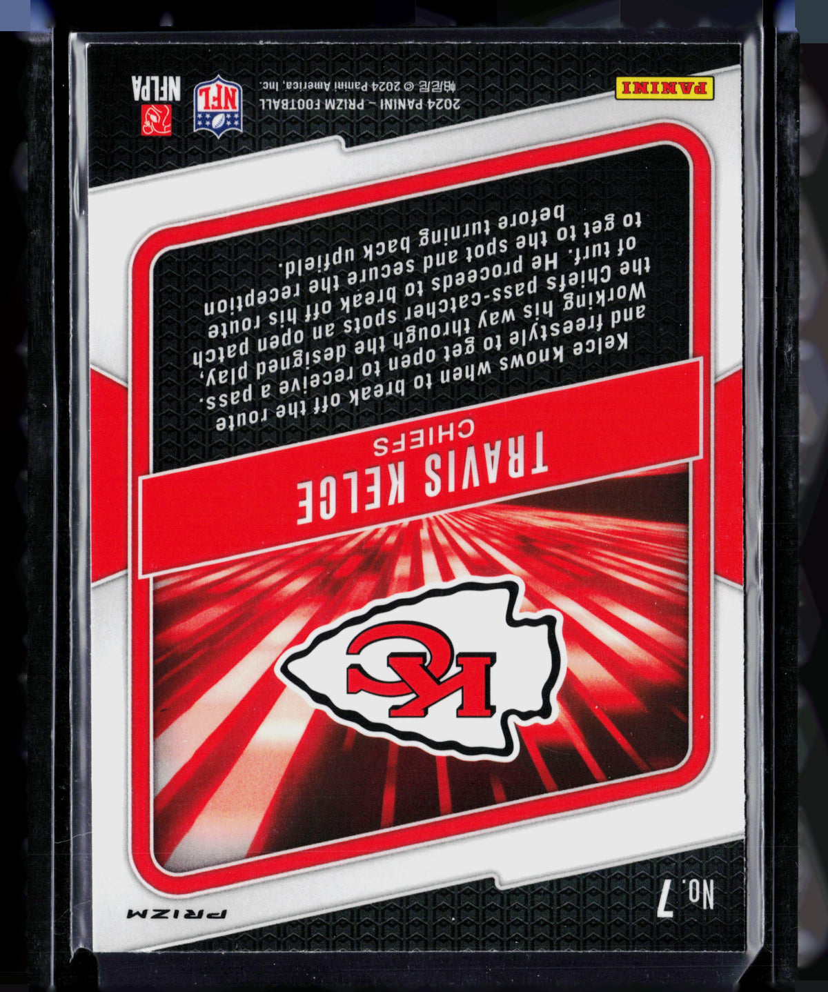 2024 Panini Prizm The Hype Travis Kelce #7 Red Disco