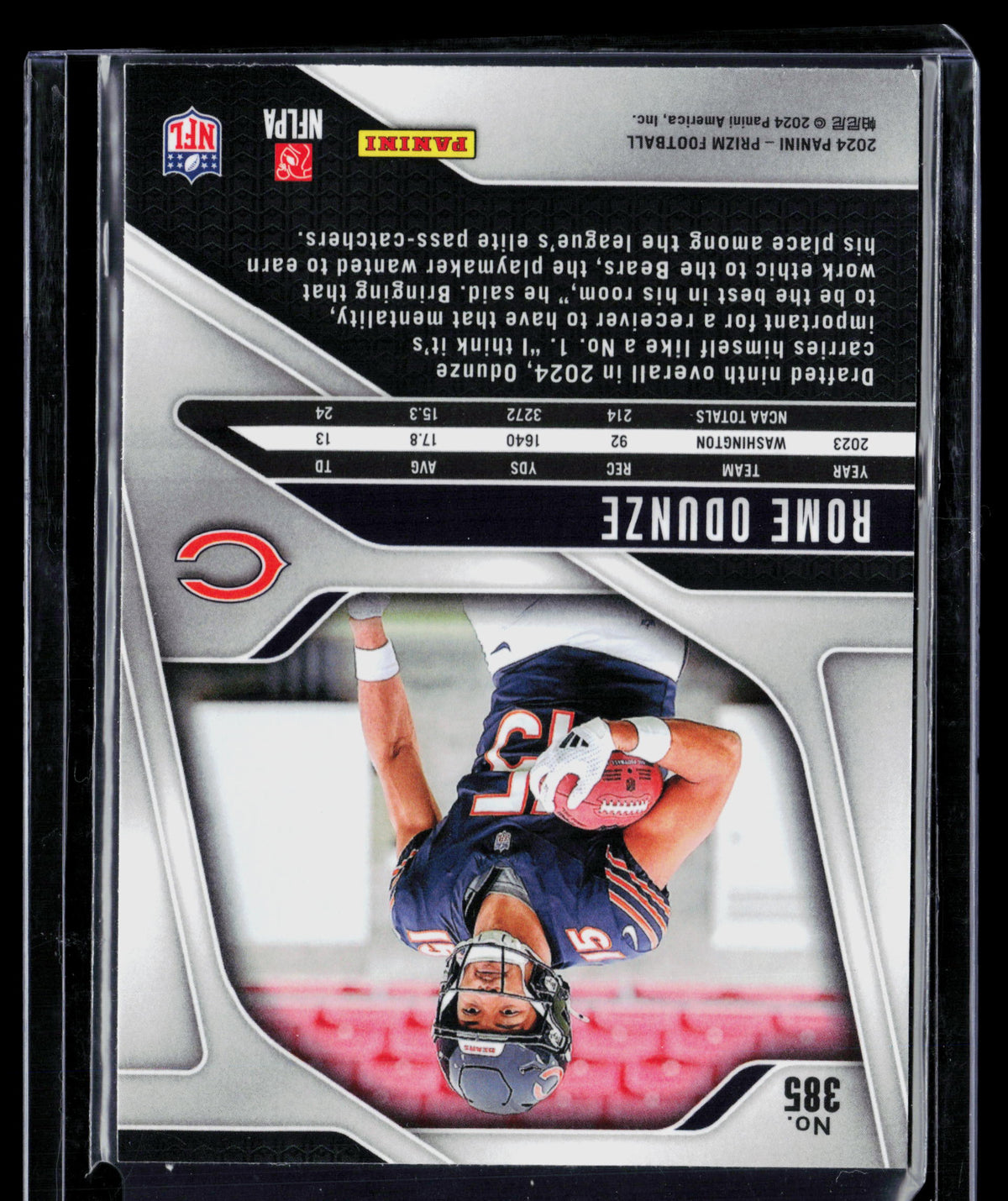 2024 Panini Prizm Rome Odunze #385 RC