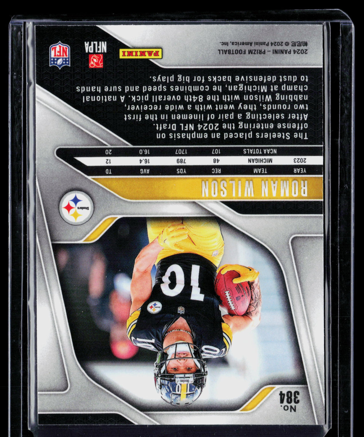 2024 Panini Prizm Roman Wilson #384 RC