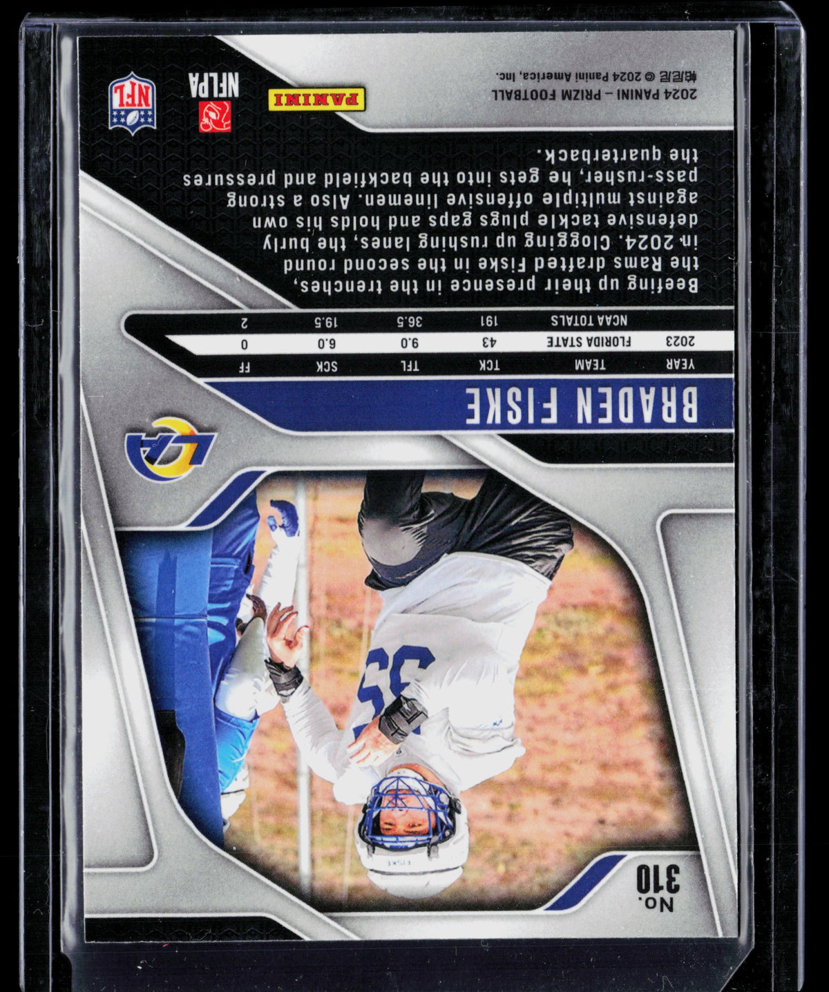2024 Panini Prizm Braden Fiske #310 RC