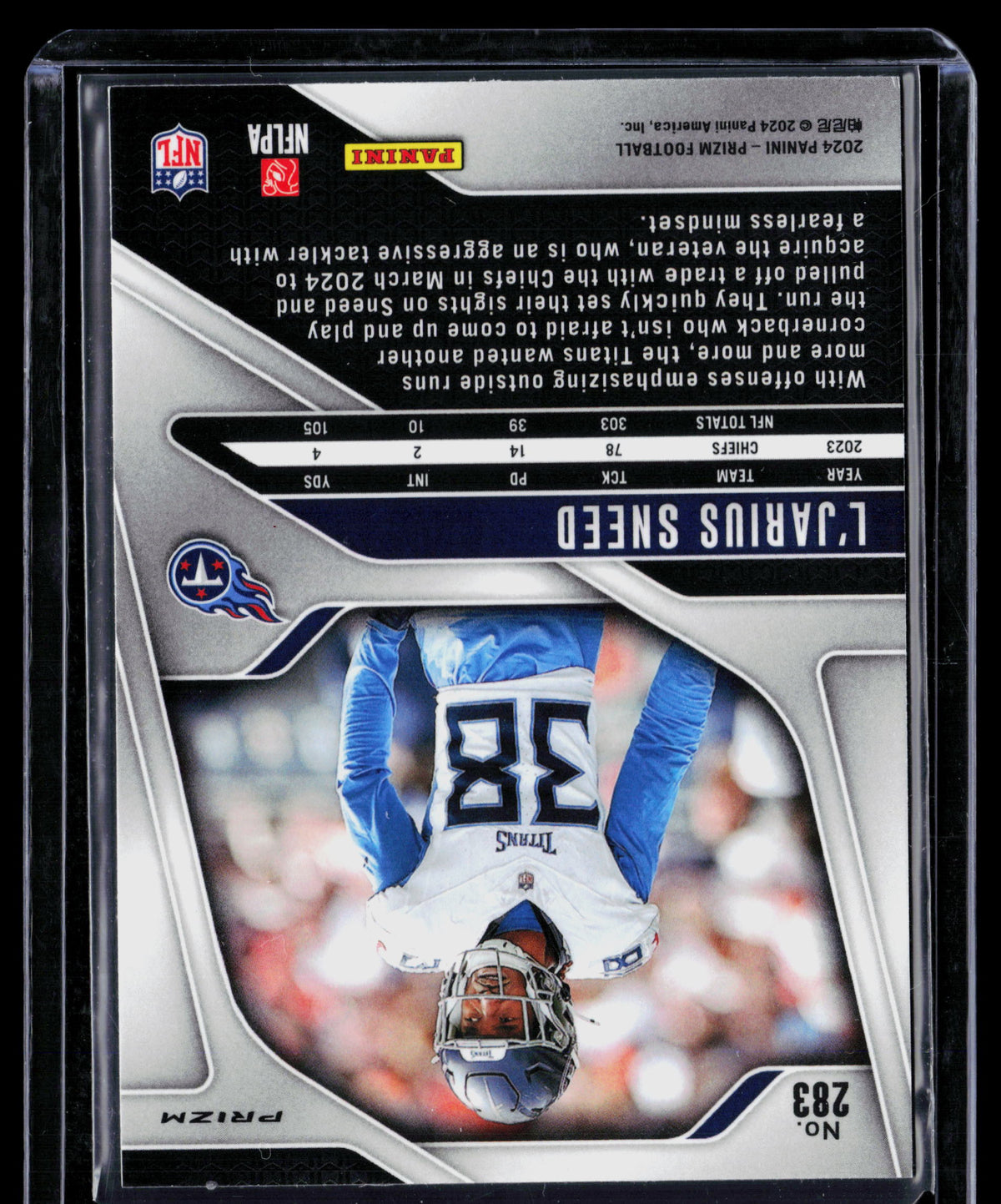 2024 Panini Prizm L'Jarius Sneed #283