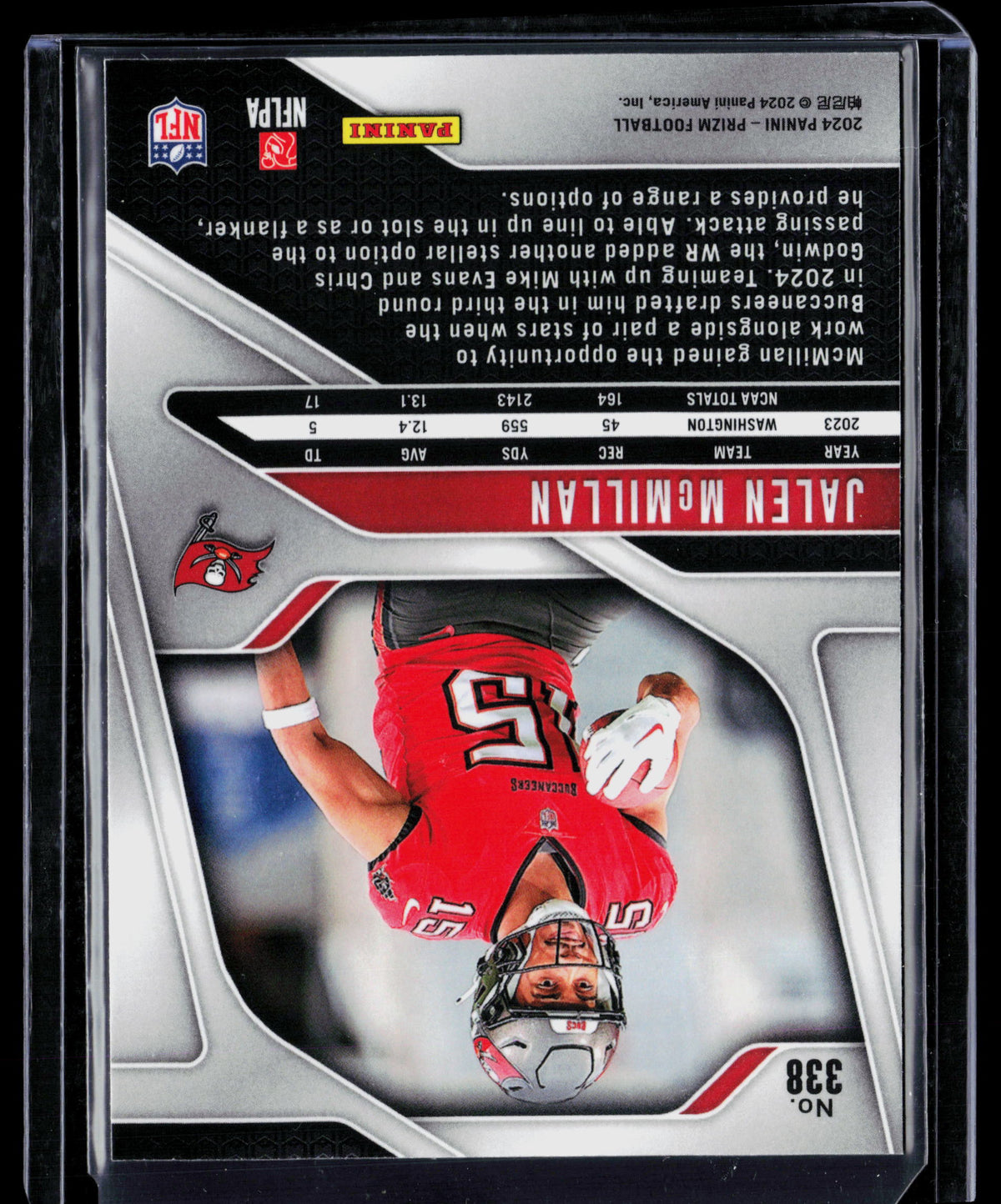 2024 Panini Prizm Jalen McMillan #338 RC