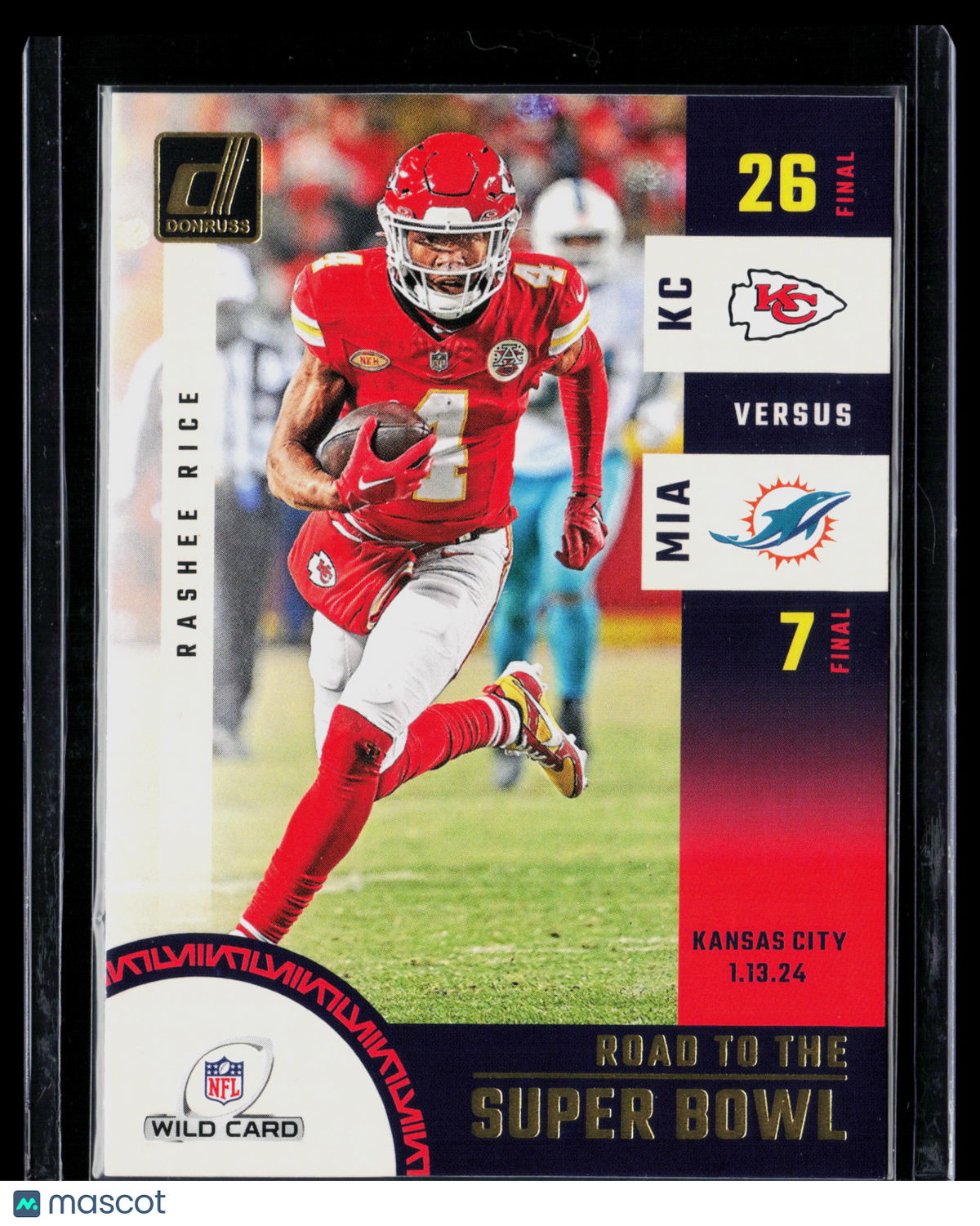 2024 Panini Donruss Football Rashee Rice #SBWC1 Road to the Super Bowl Wild Card