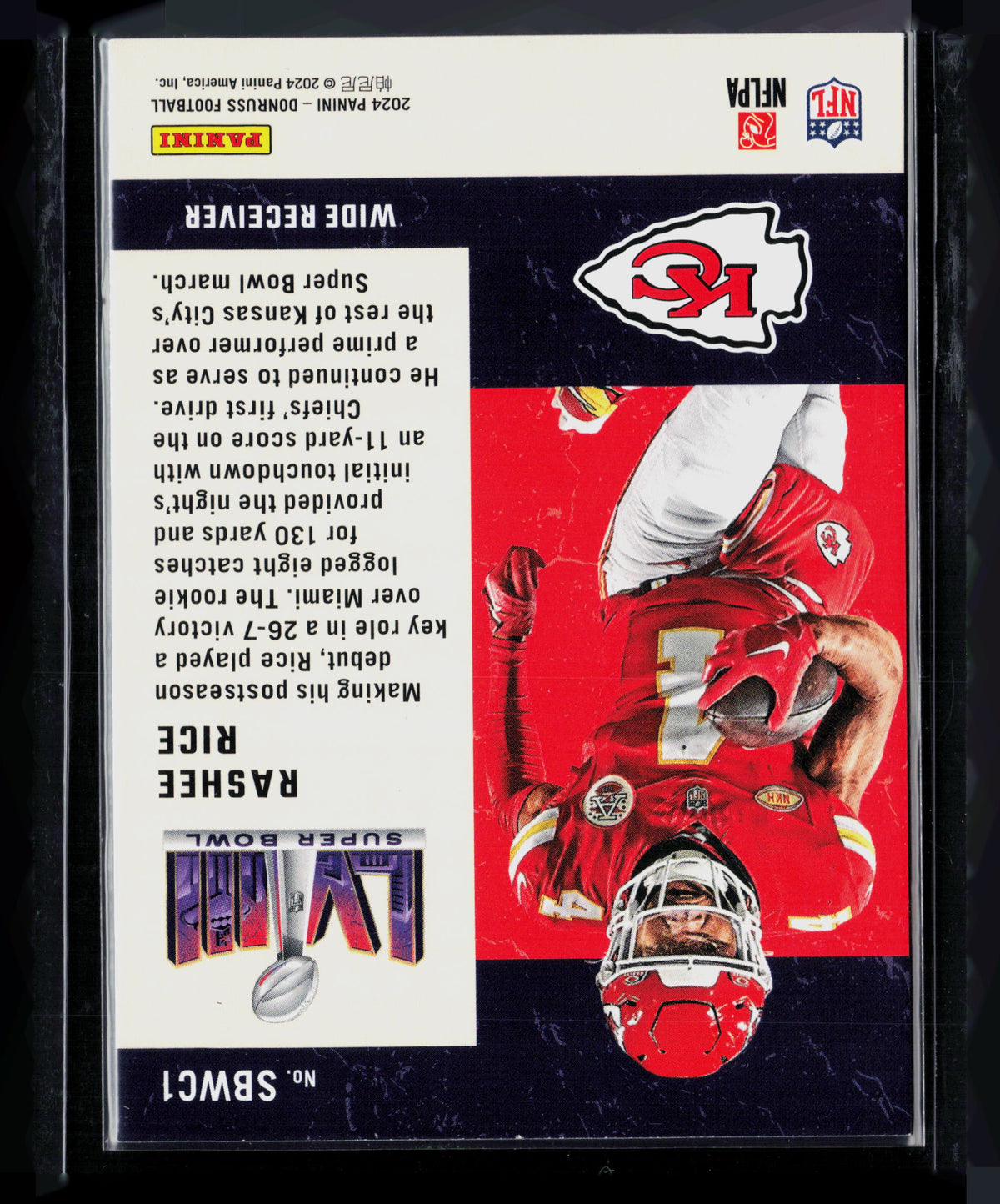 2024 Panini Donruss Football Rashee Rice #SBWC1 Road to the Super Bowl Wild Card